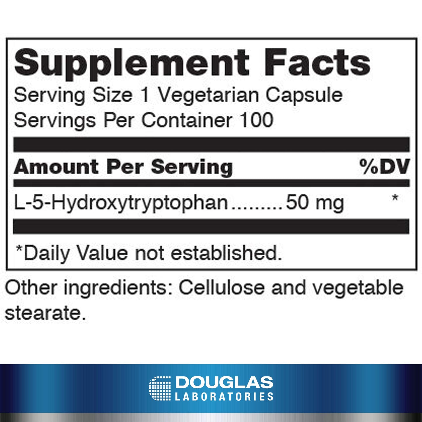 Douglas Laboratories 5-HTP 50 mg Brain Serotonin Precursor Capsules, 100 Count