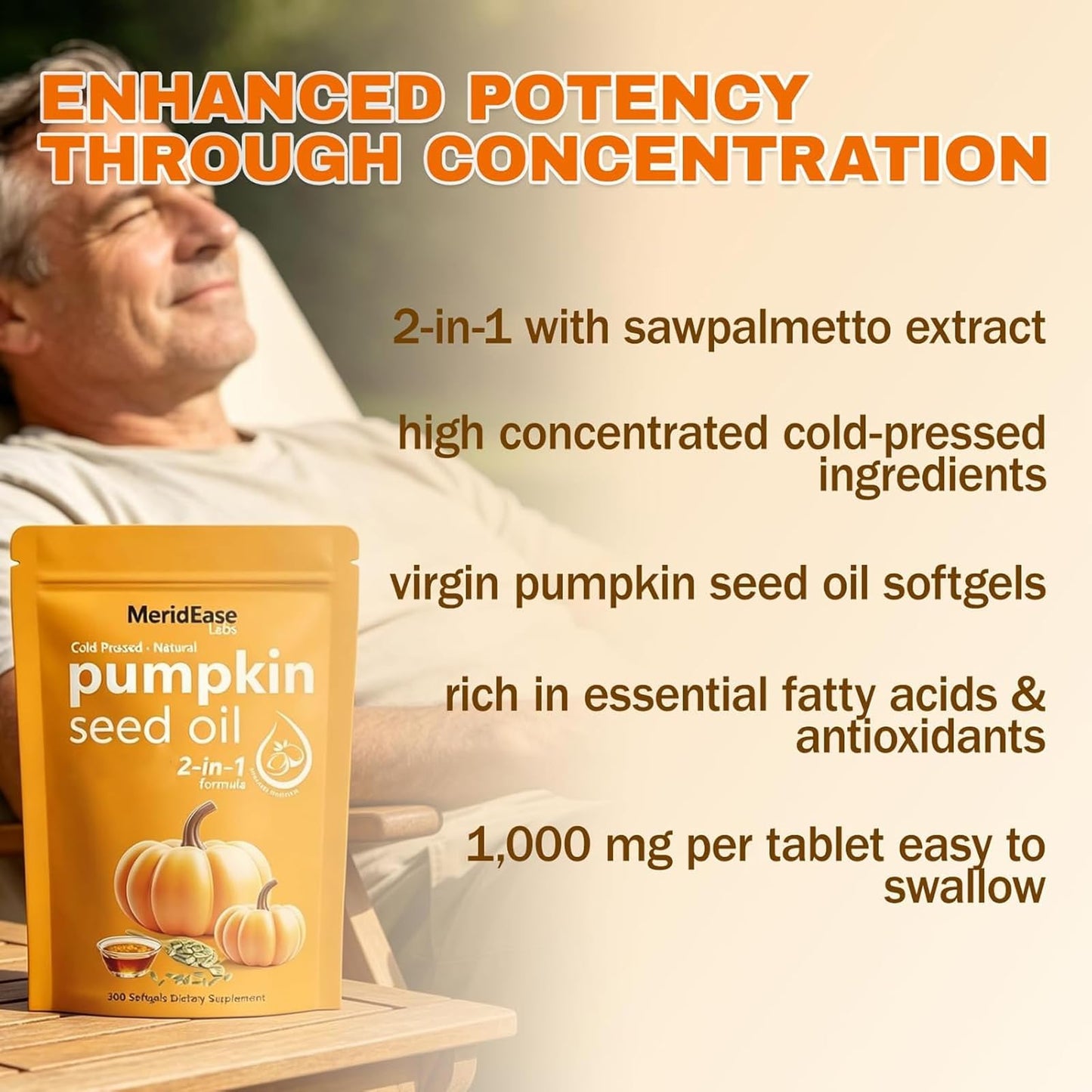 neurocept Pumpkin Seed Oil with Saw Palmetto Extract Gummy 300