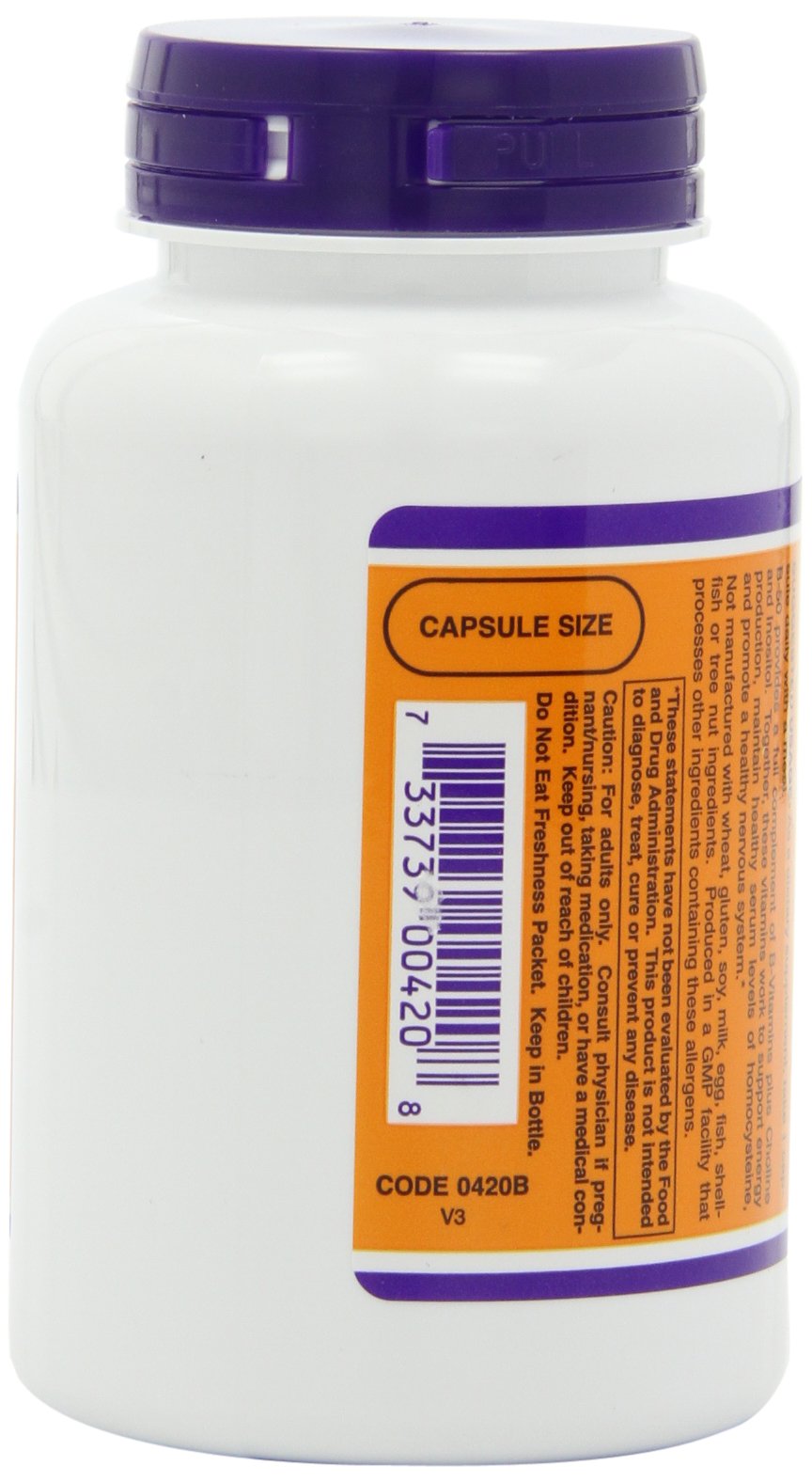 NOW Foods B-50 Vitamin B-Complex Capsules, 200 Capsules