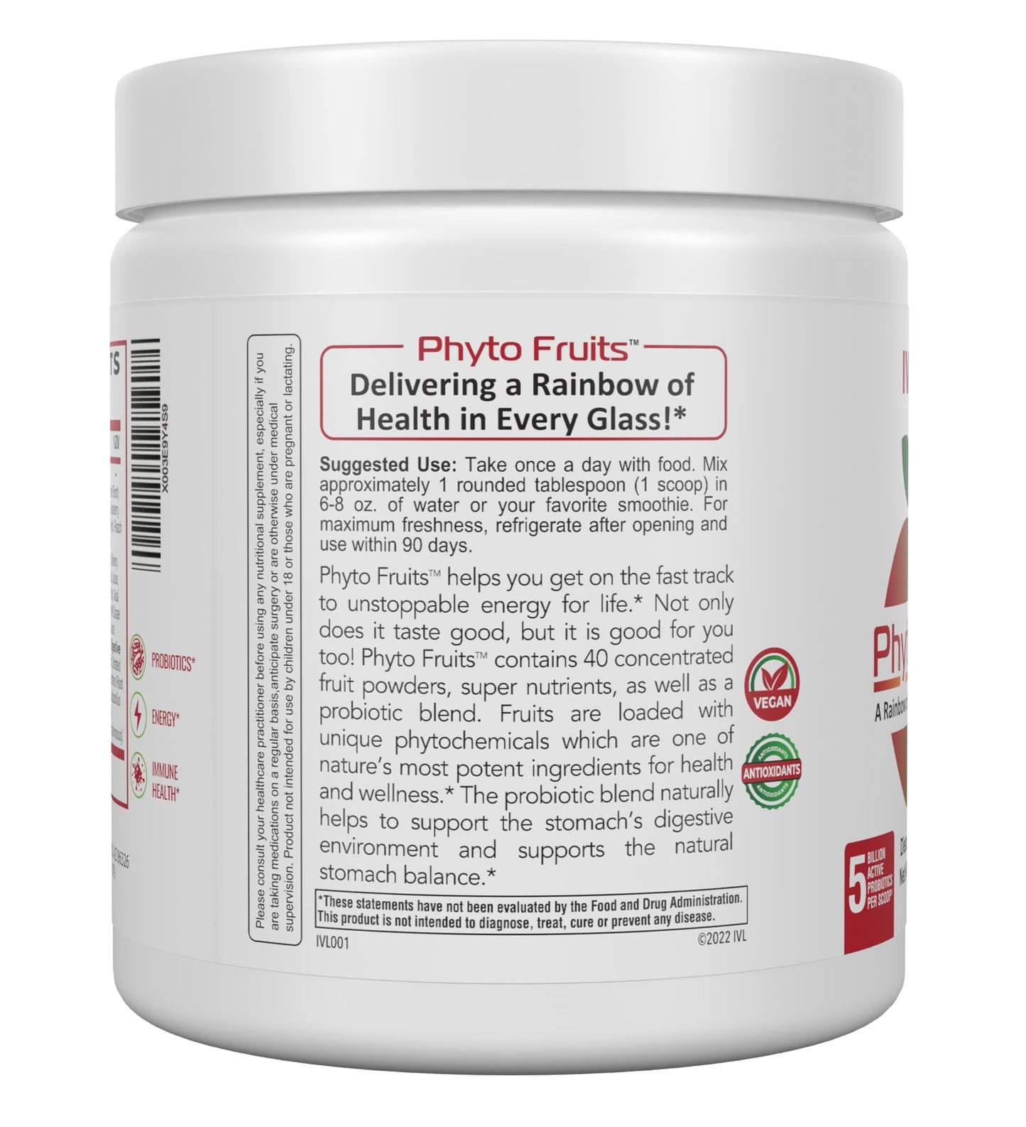 IVL Phyto Fruits Superfood Powder 8.88 oz