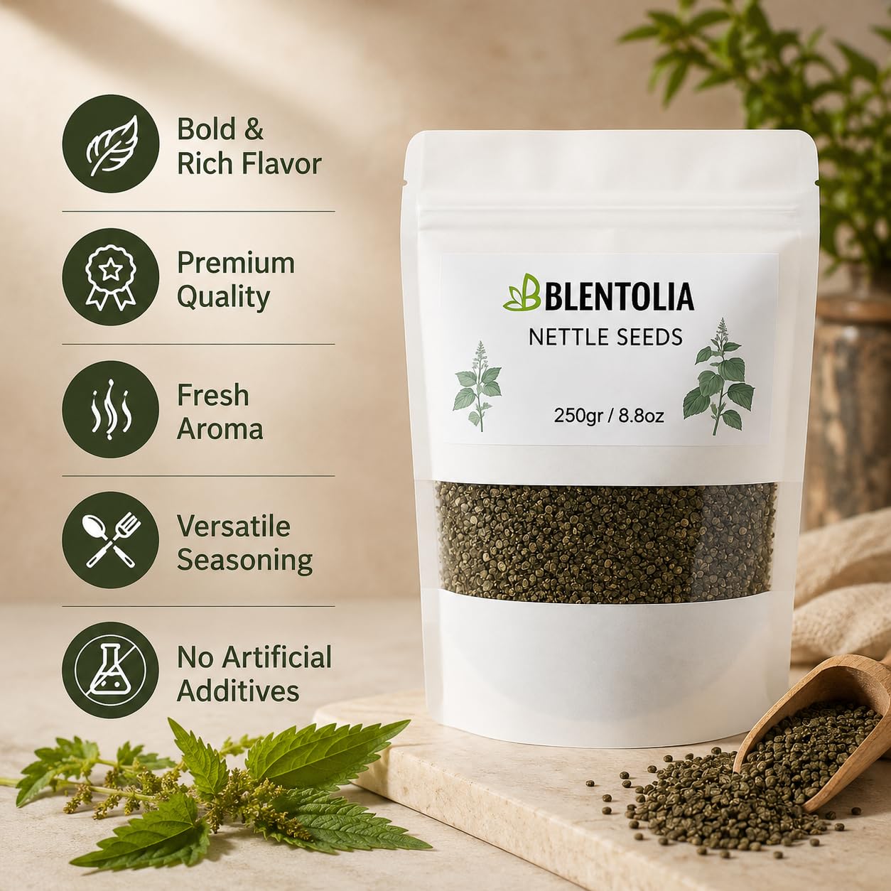 BLENTOLIA Nettle Seeds Powder 8.8