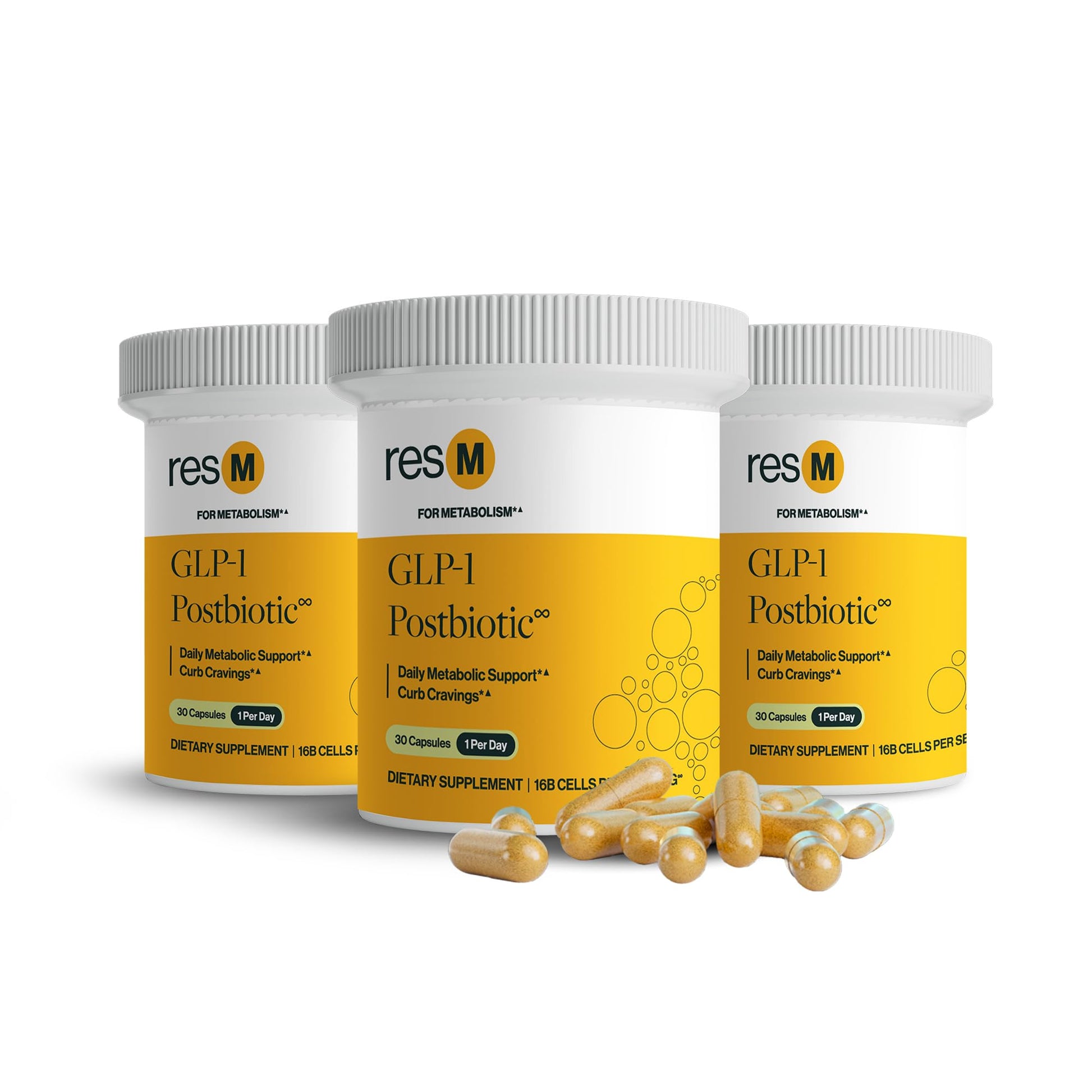 ResBiotic GLP-1 Postbiotic Supplement 90 Capsules