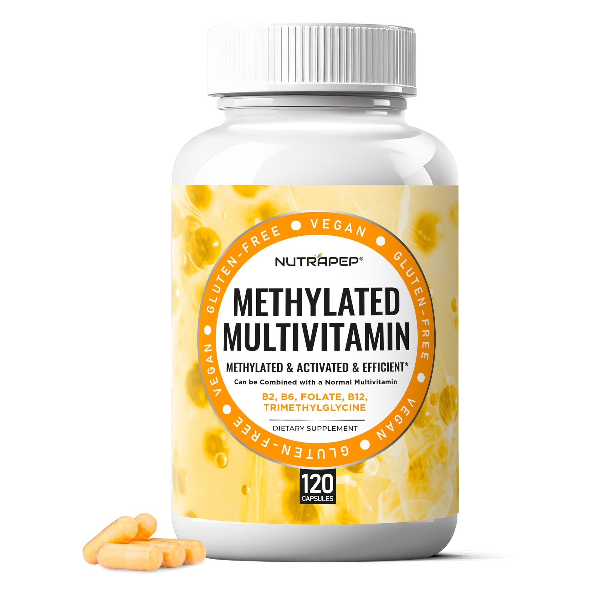 NutraPep Methylated Multivitamin for Men and Women Capsules 120 Count