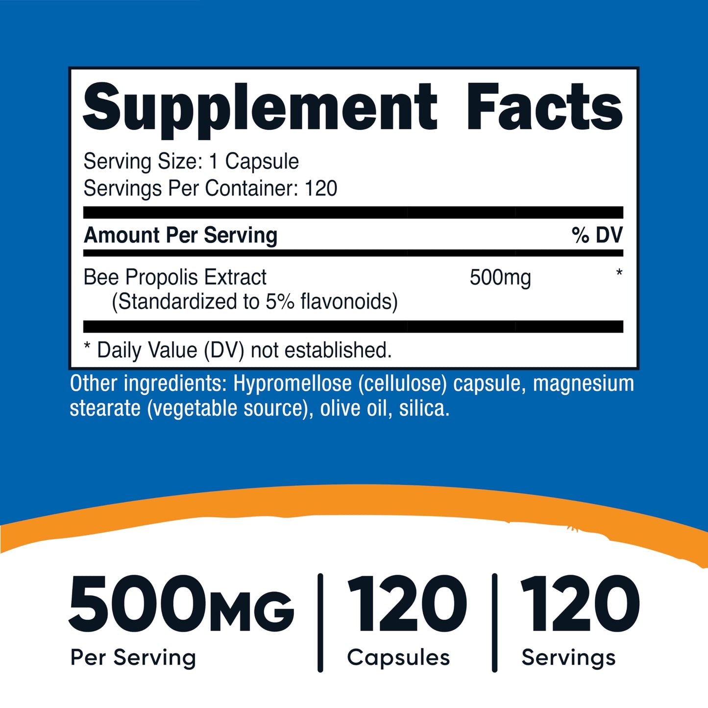 Nutricost Bee Propolis Supplement Capsules, 120 Capsules