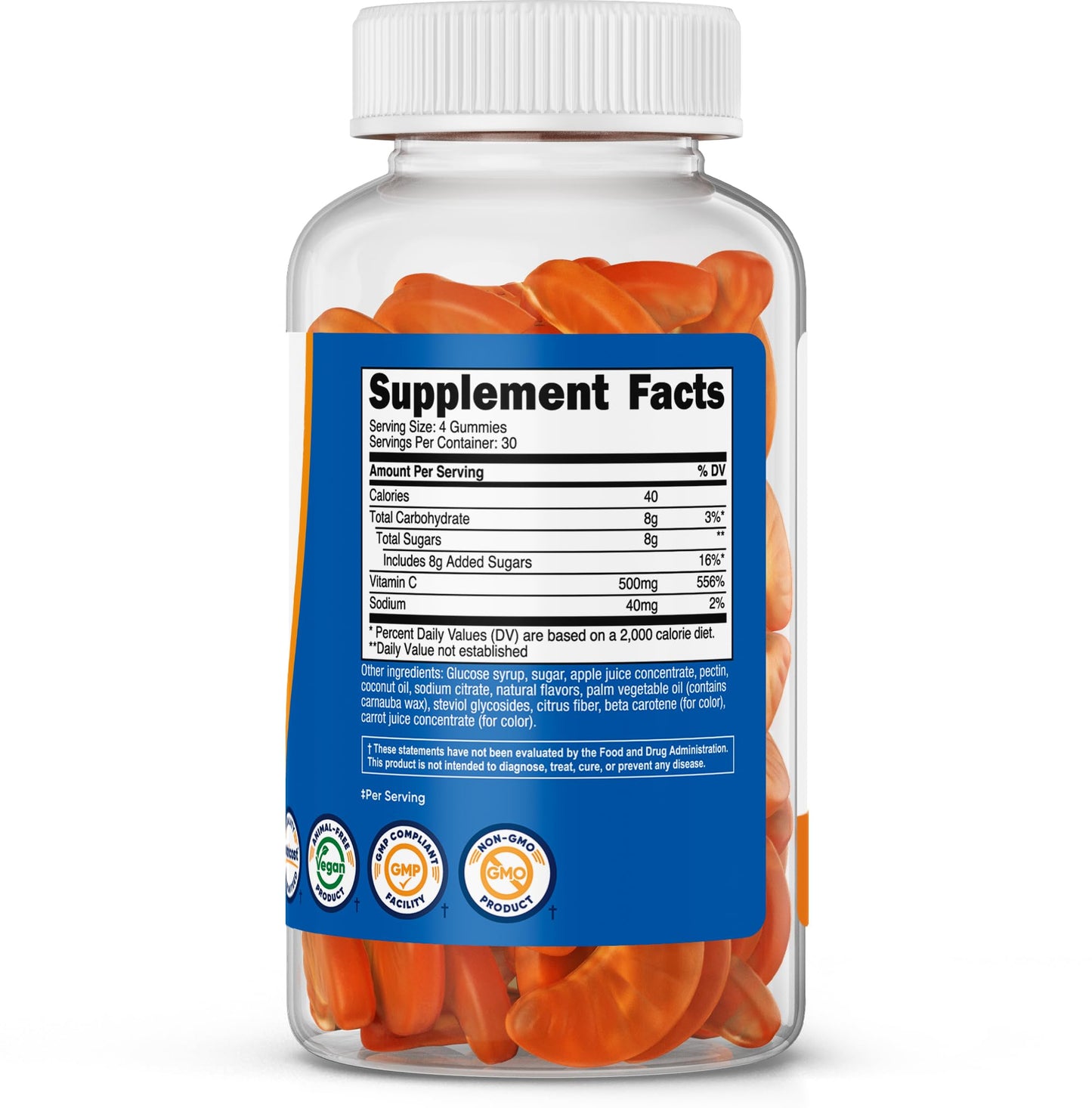 Nutricost Vitamin C (500mg) Gummies, 120 Gummies