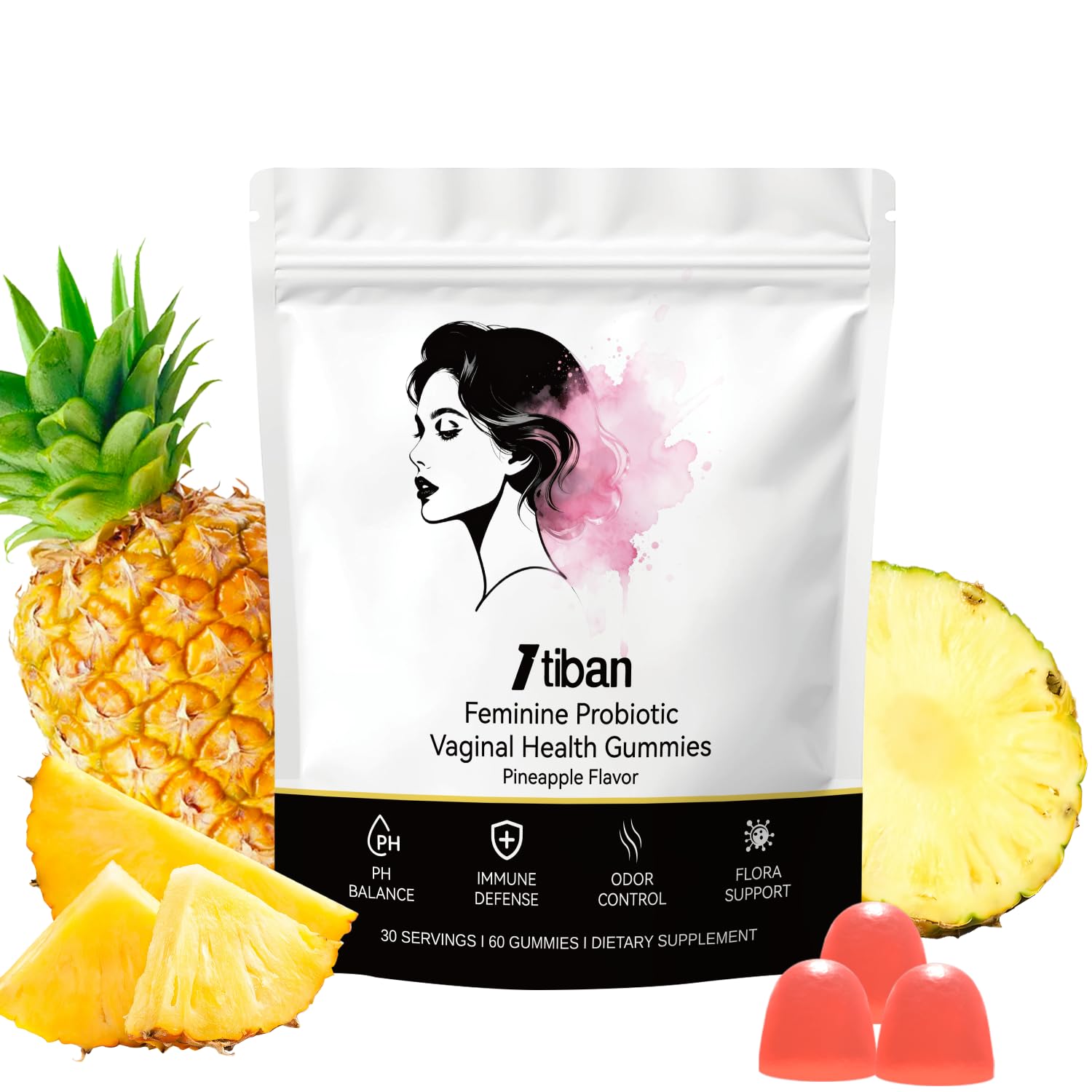 Itiban Feminine pH Balance Gummies, 60 Count
