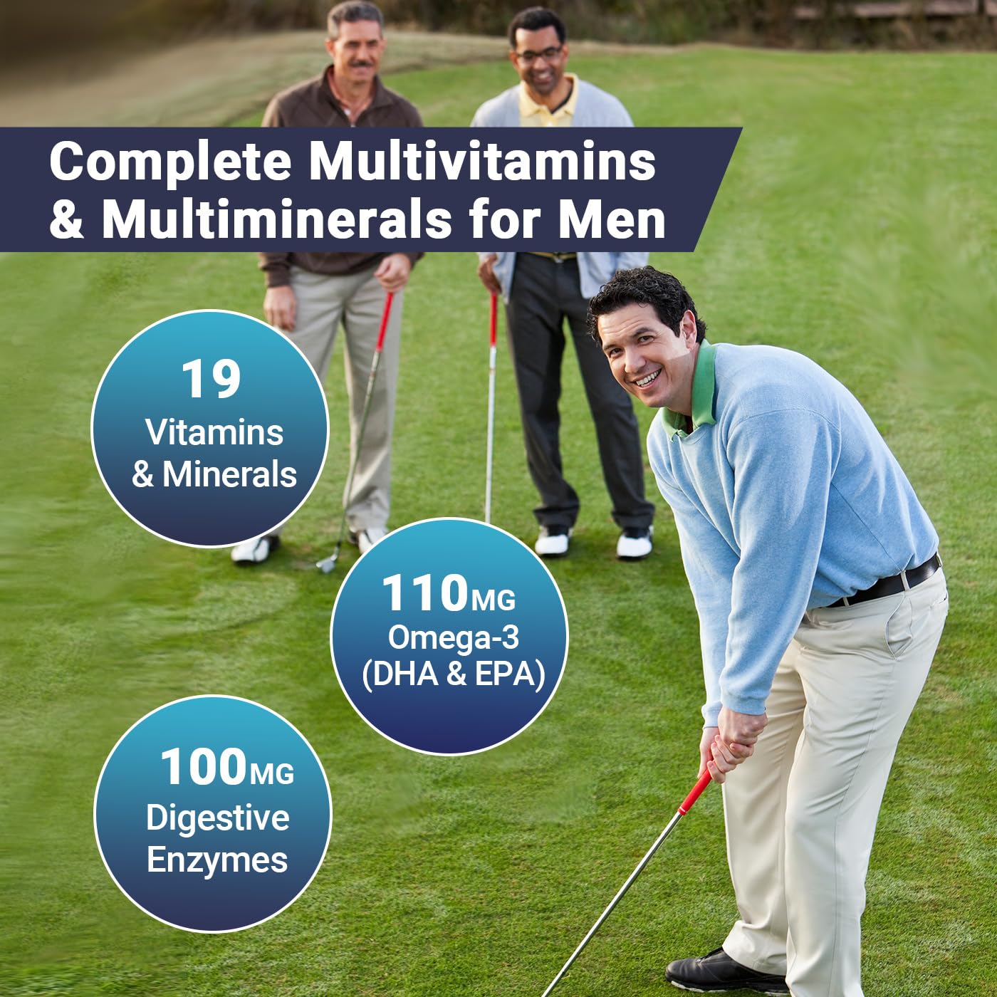 Wiszeen Mens Multivitamins Gummies, Methylated Multivitamin with Vitamins A C D K E, 120 Gummies
