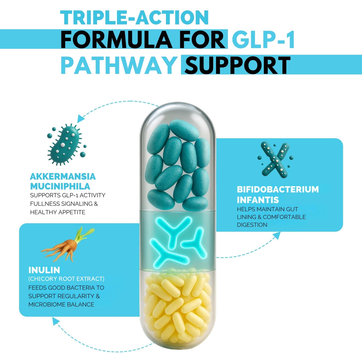 DR VITAMIN SOLUTIONS GLP-1 Probiotic Support Appetite Suppressant Capsules 30