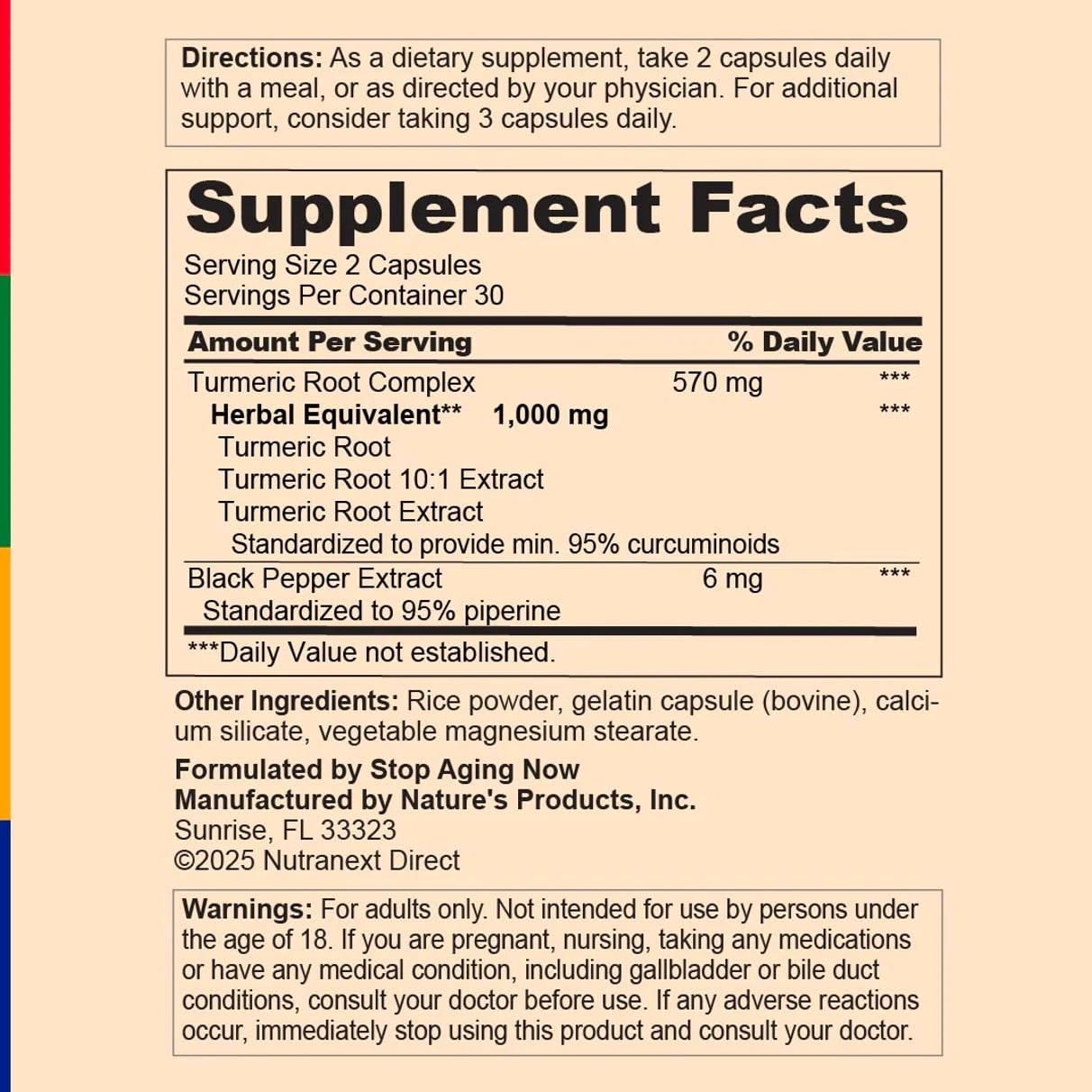 Alexie Inc. Curcumin2K Turmeric Root Complex with Black Pepper Extract, 1000mg, Capsules, 30 Count