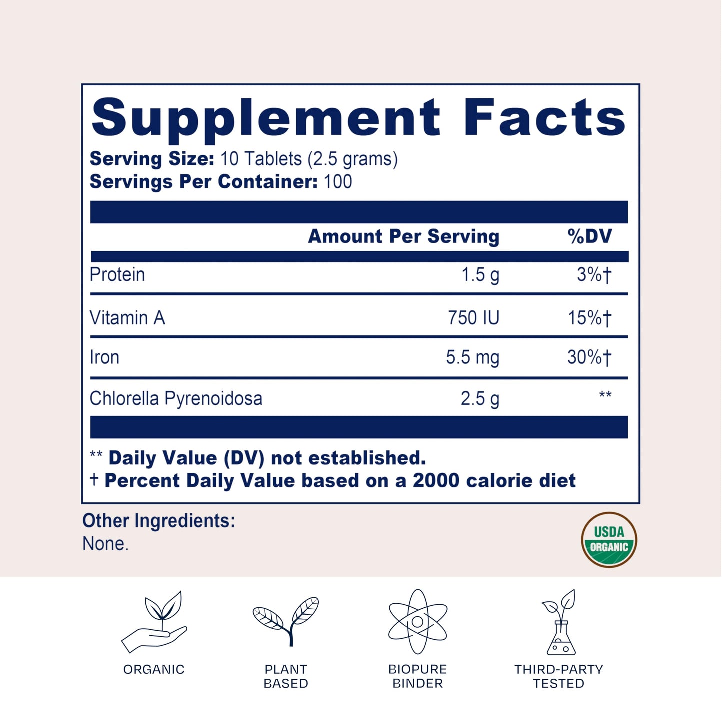 BioPure Chlorella Pyrenoidosa Tablets, 1000