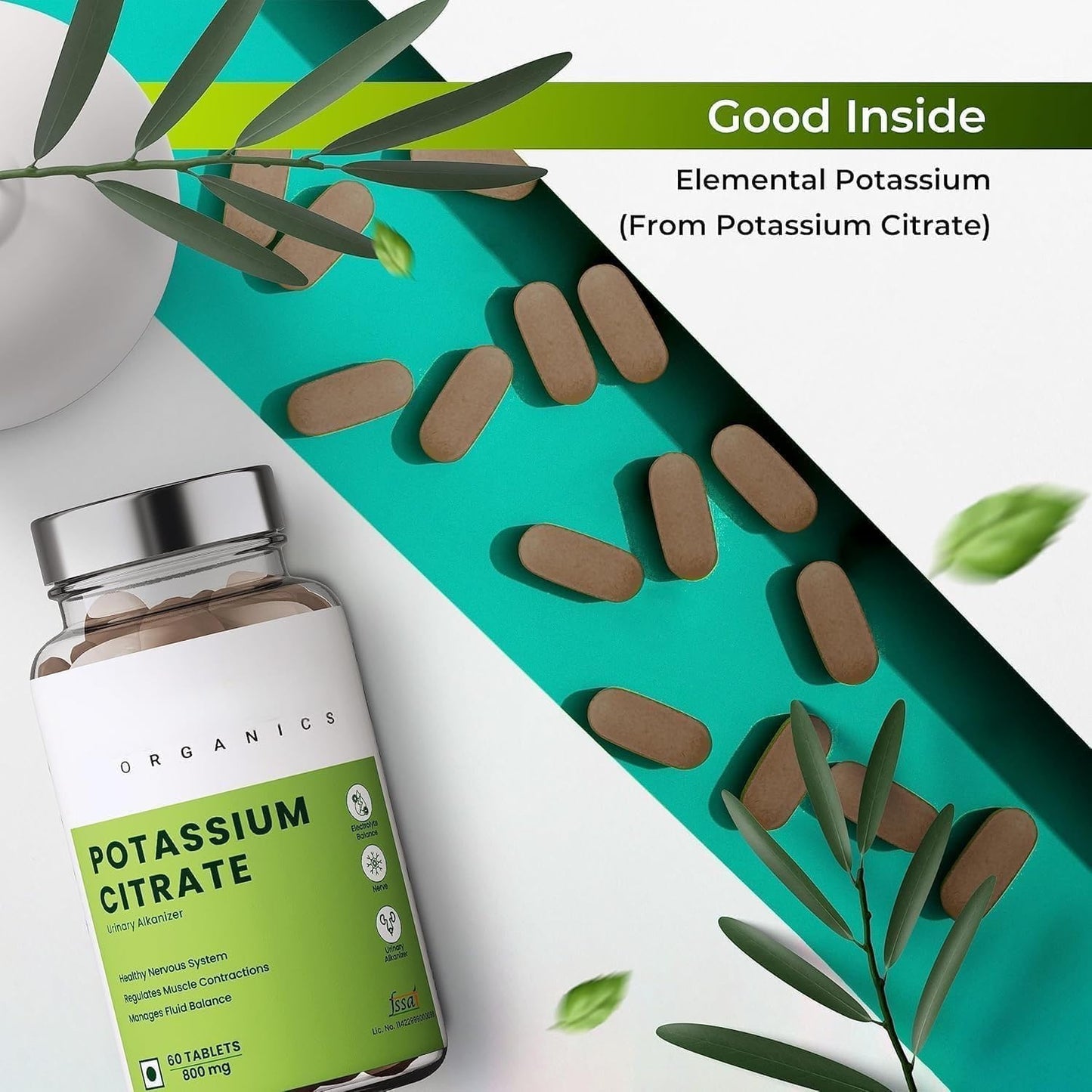 Generic Potassium Citrate 800 mg Tablet, 60 Tablets