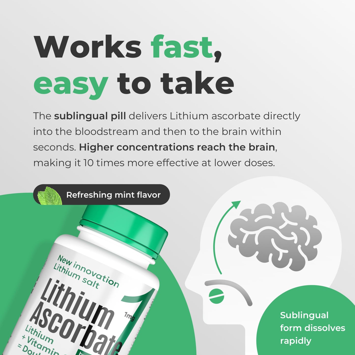 NORMOTIM Lithium Ascorbate 1 mg with Vitamin C Tablet, 180 Tablets