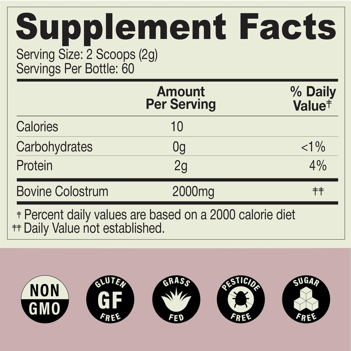 MOOVE Bovine Colostrum Powder 8.46 oz