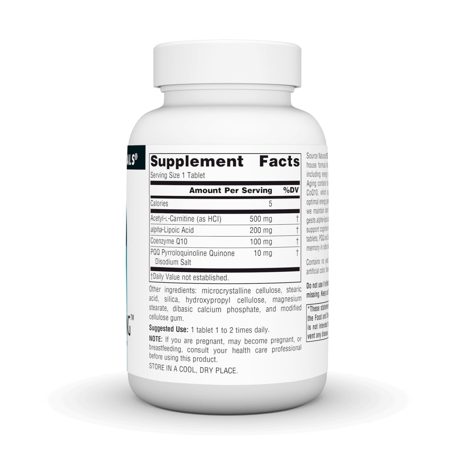 Source Naturals PQQ Healthy Aging, for Mitochondrial Energy & Brain Support, 10 mg, 60 Tablets