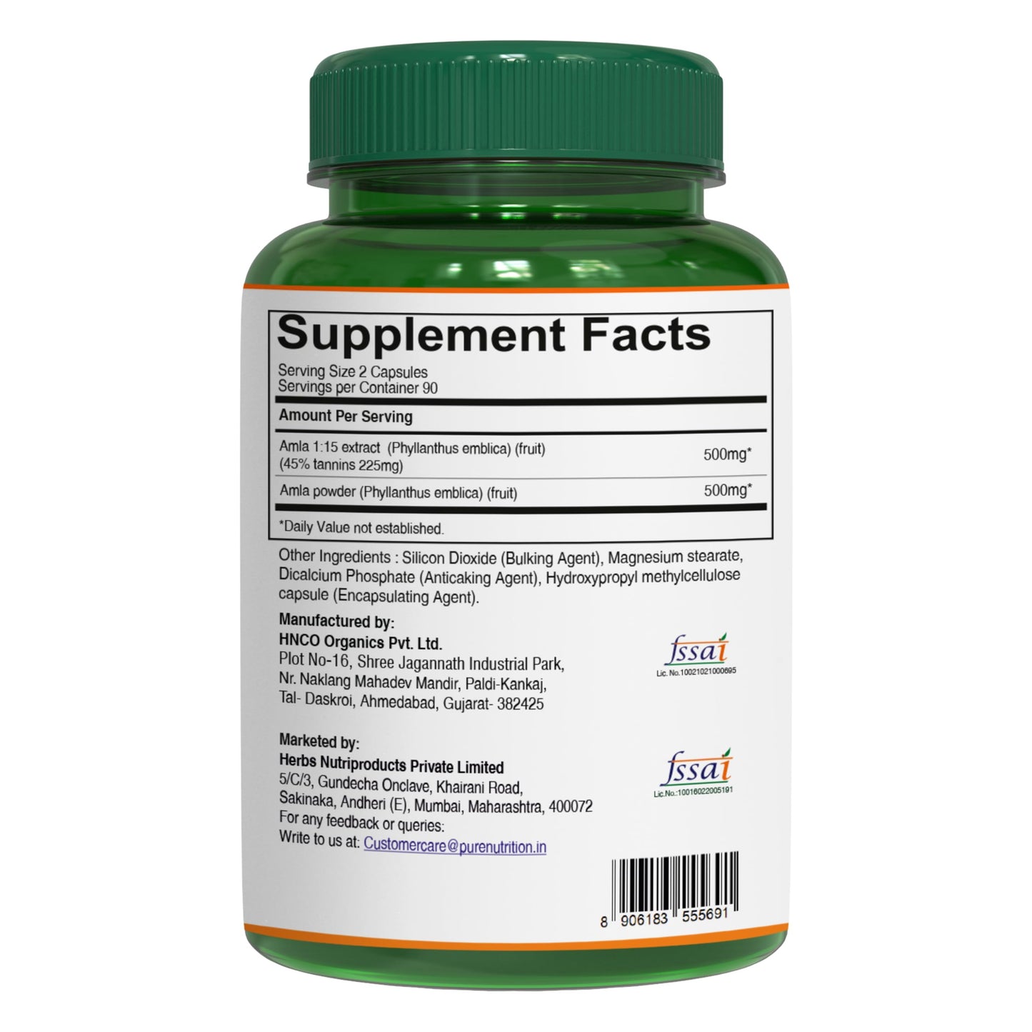 PURE NUTRITION NATURAL TREASURES Amla Capsules, 180 Count