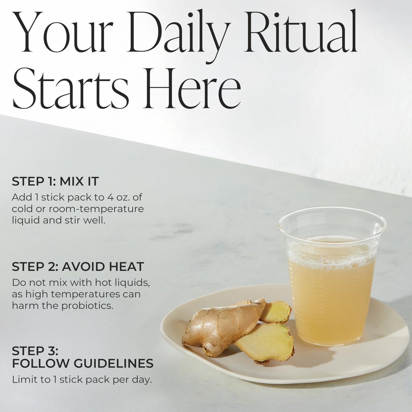 Arbonne GutHealth Digestion Probiotic Powder – Ginger 30 Count
