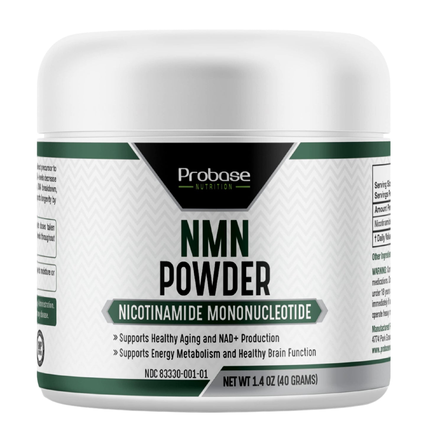 Probase Nutrition Longevity Pure NMN Powder 1.4 Ounce