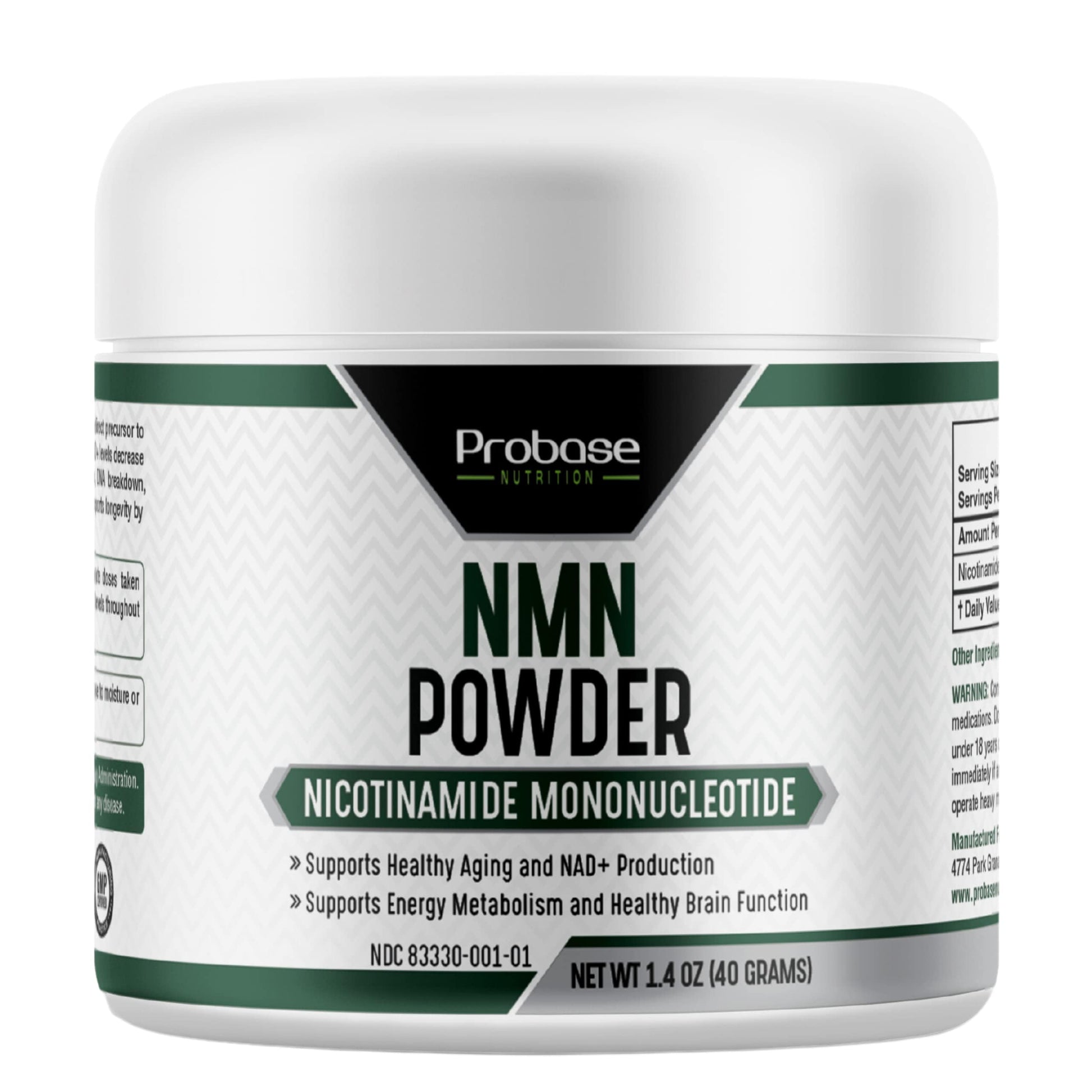 Probase Nutrition Longevity Pure NMN Powder 1.4 Ounce