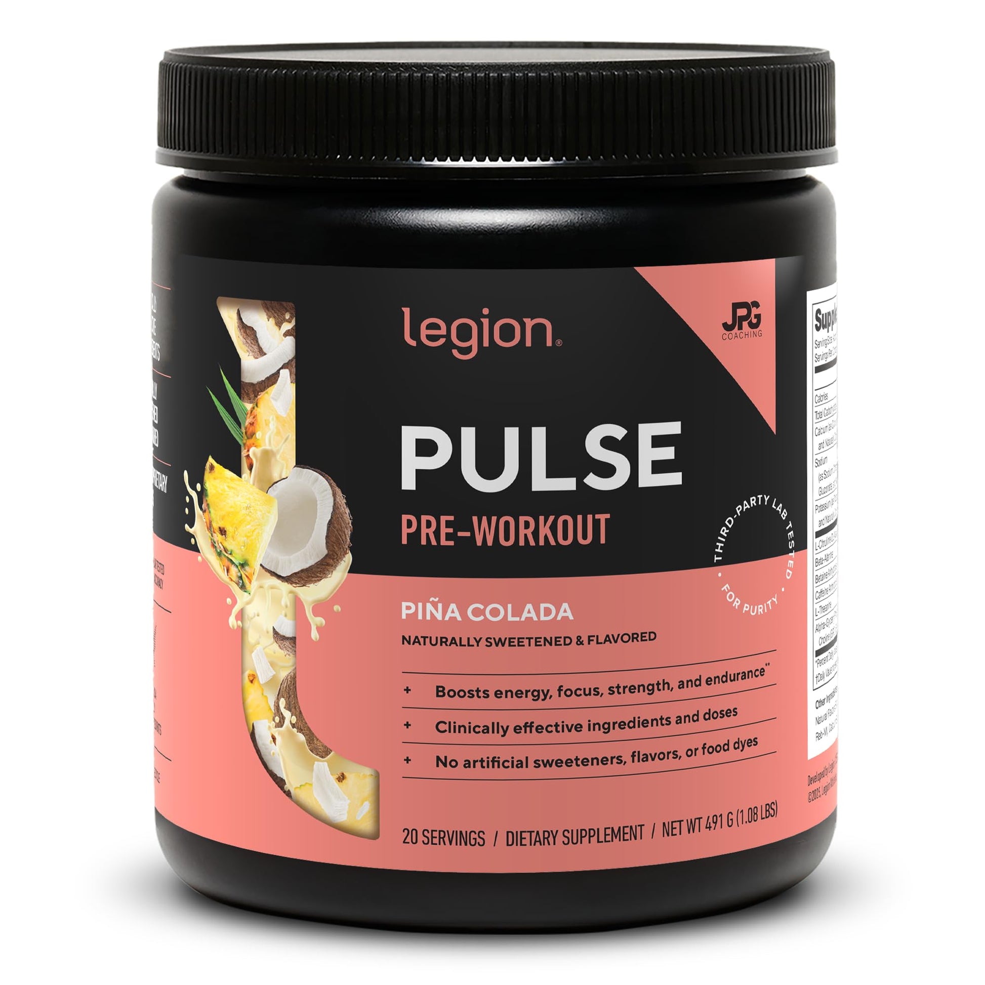 LEGION Pulse Pre Workout Powder 20 Servings