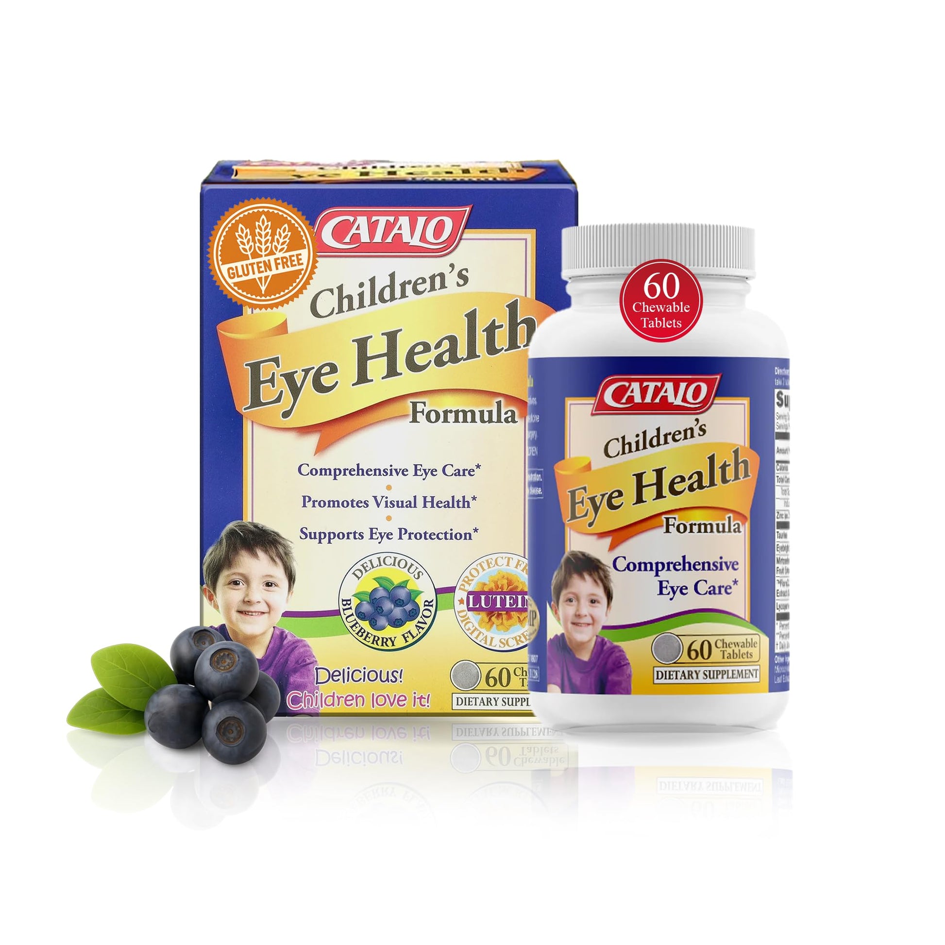 CATALO Children’s Eye Health Formula Chewable Tablets, 60 Tablets