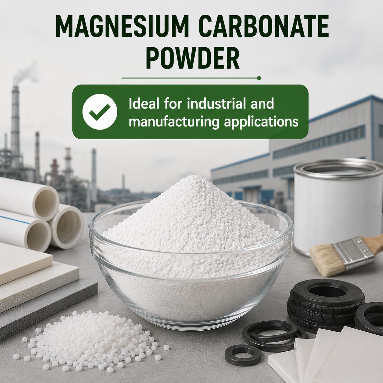 mGanna Magnesium Carbonate Light Powder 8 oz