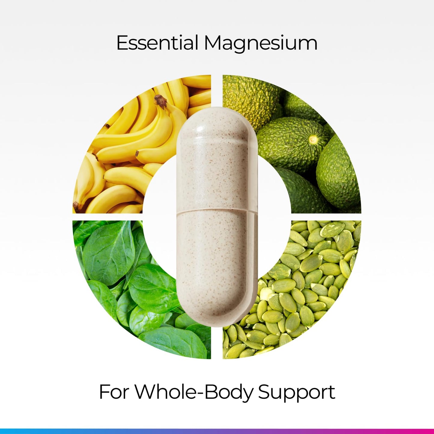 Livingood Daily Magnesium Supplement Capsules, 60 Count