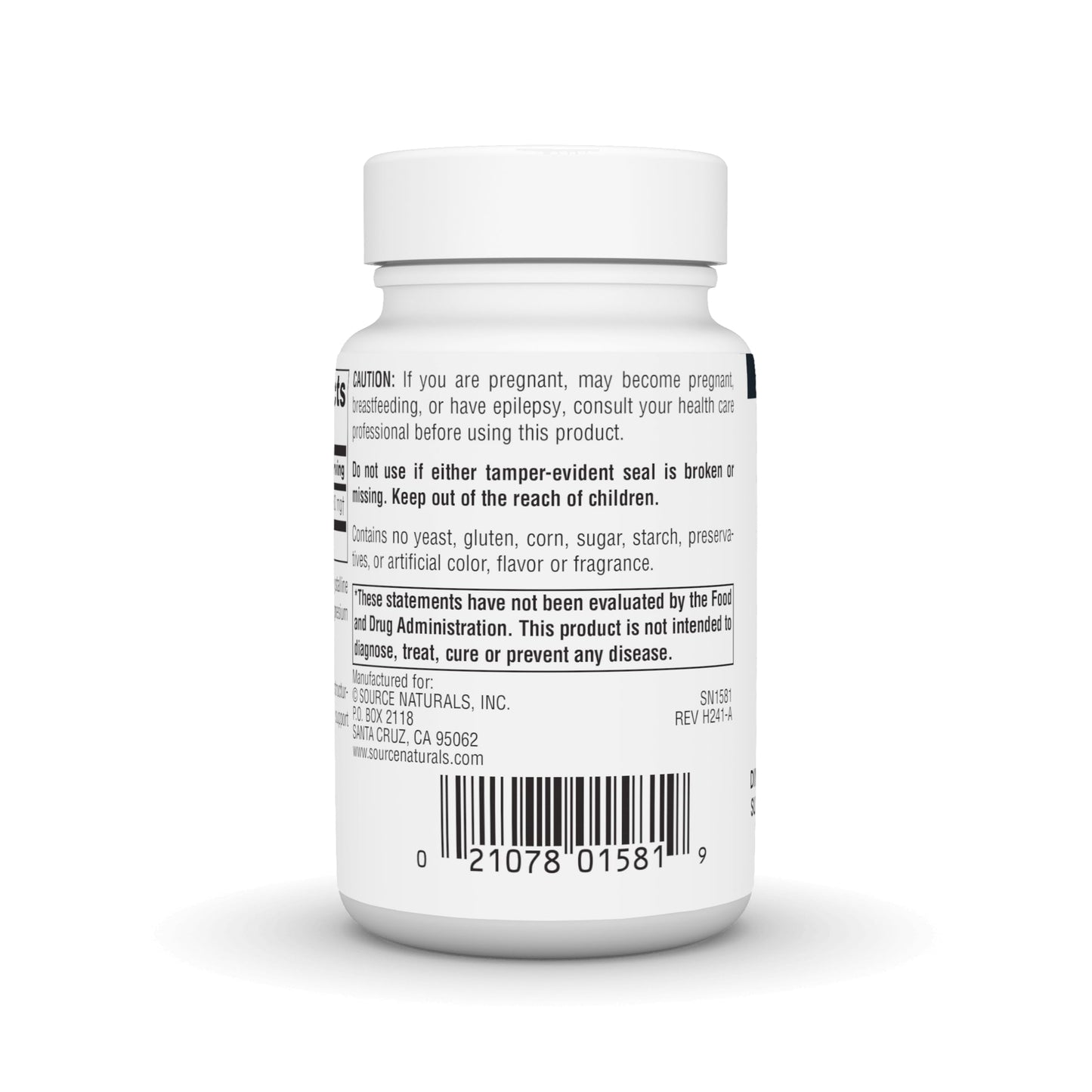 Source Naturals DMAE Dimethylaminoethanol Bitartrate 351 mg Capsule, 50 Capsules