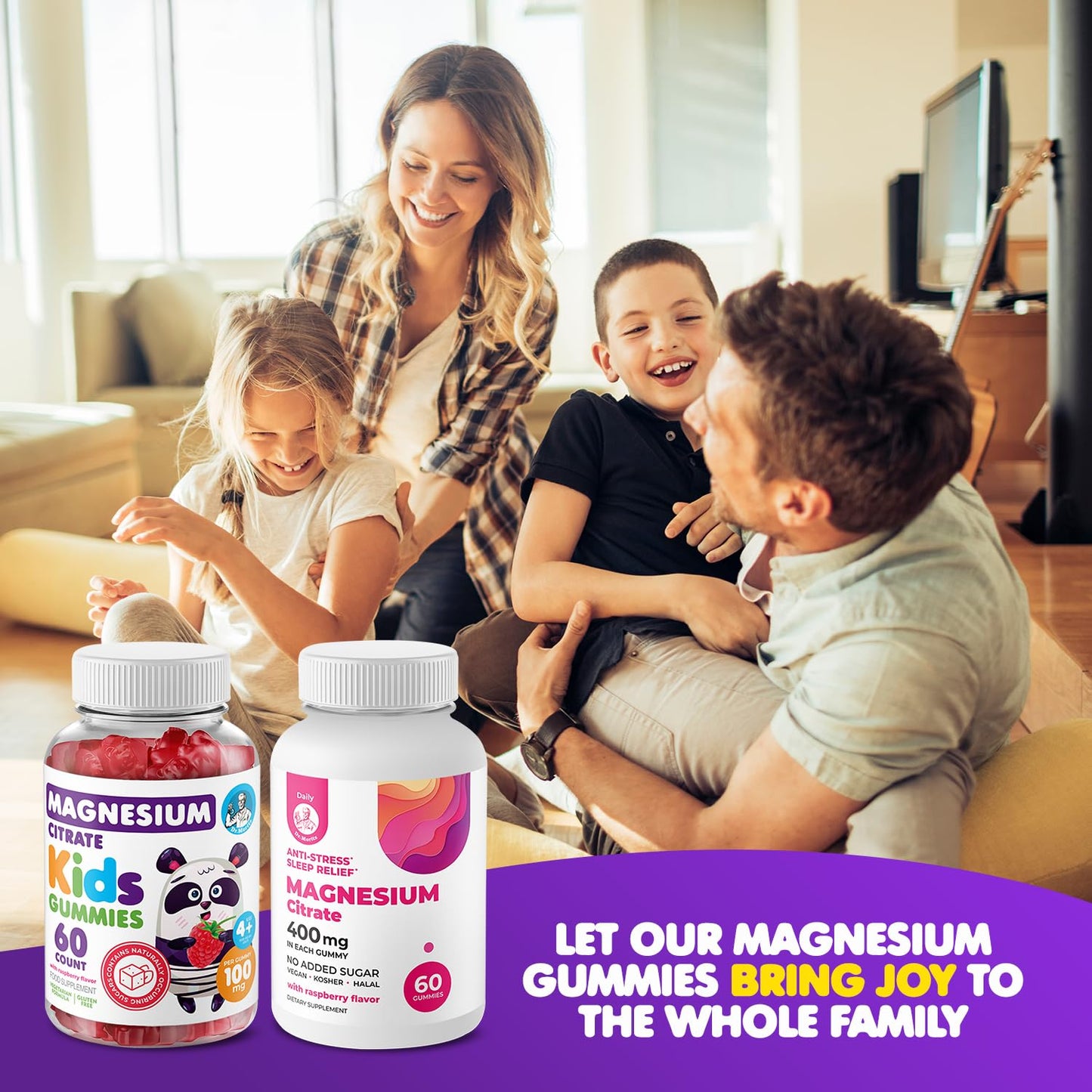 DR. MORITZ Calm Magnesium Gummies, 120 Count