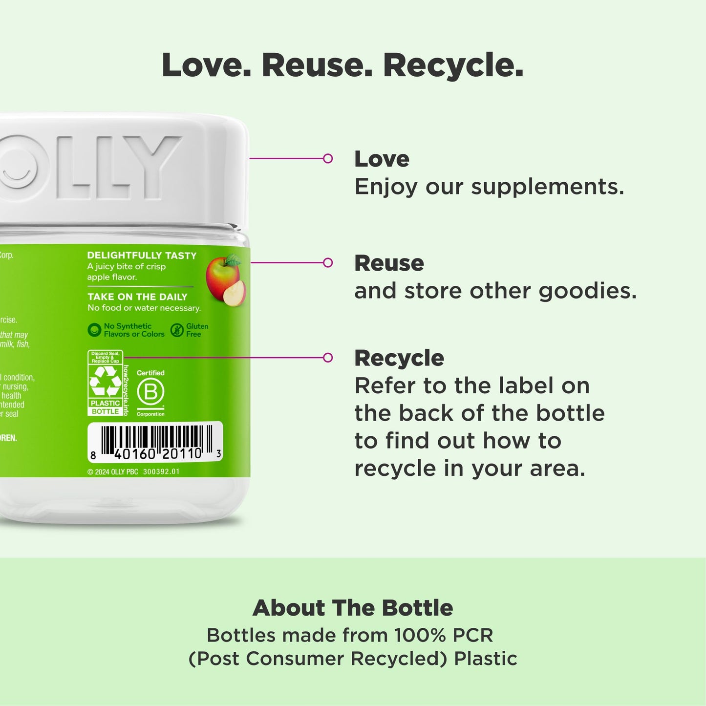 OLLY Metabolism Gummy Rings Chewable Supplement, 60 Count