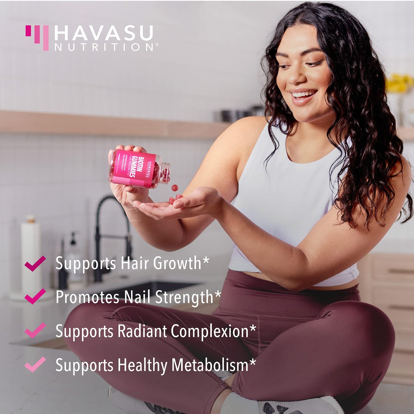 HAVASU NUTRITION Biotin 5000mcg Gummies, 90 count