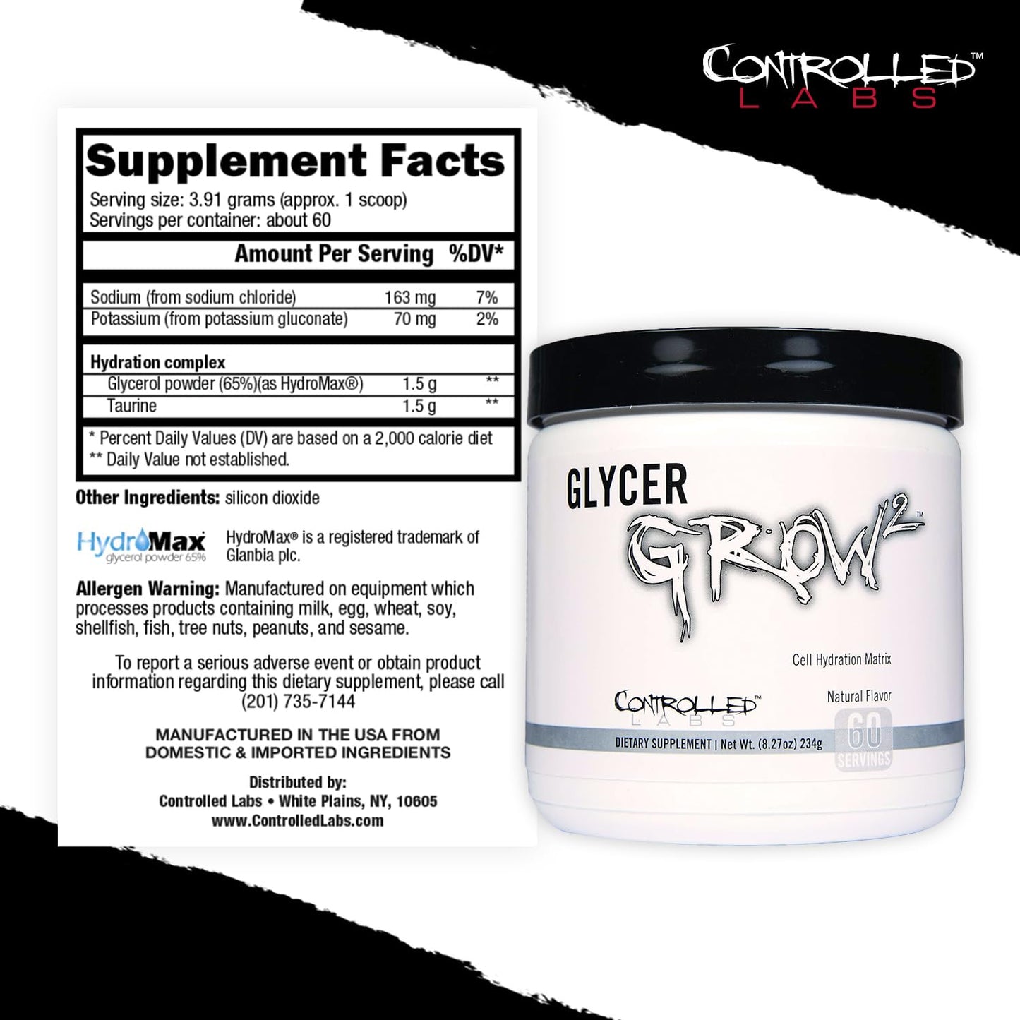Controlled Labs GlycerGrow 2 Powder, 60 Servings