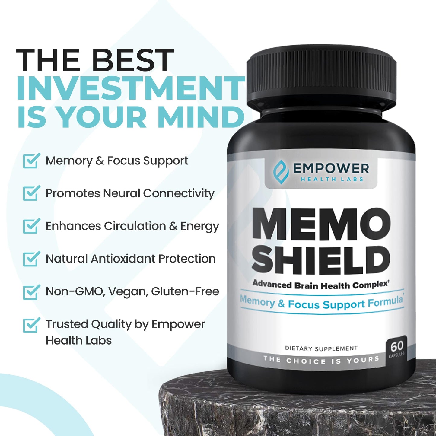 Empower Health Labs MemoShield Brain Health Supplement Capsule 1 Count