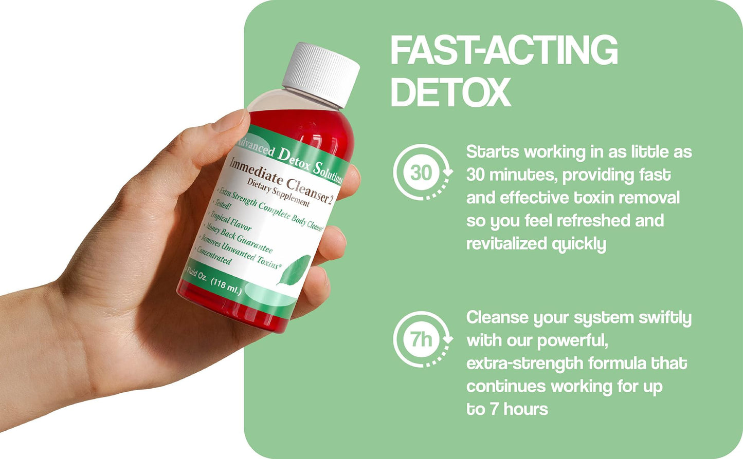 Advanced Detox Solutions Immediate Cleanser 2 Capsule, 24 Count