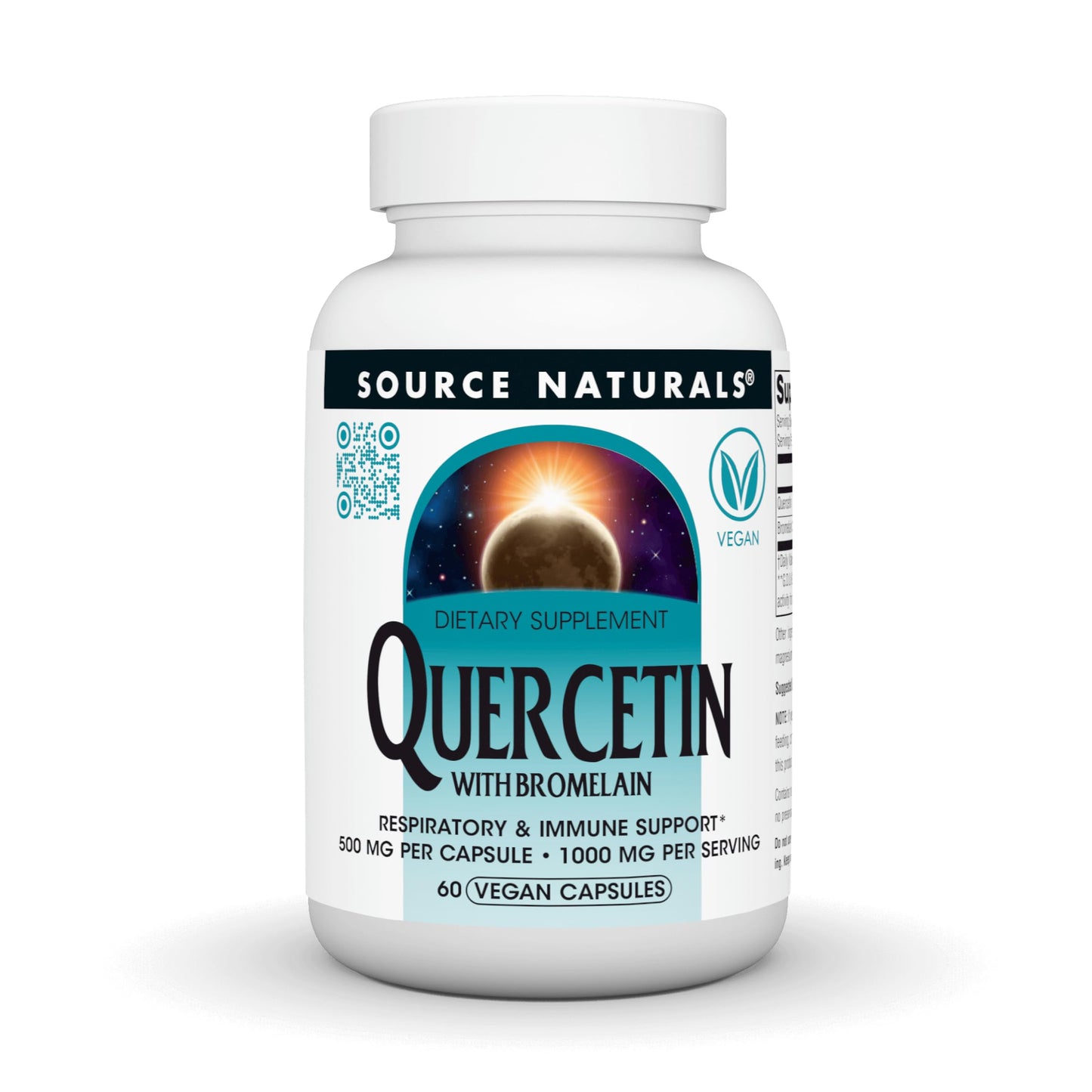 Source Naturals Quercetin with Bromelain, 500 mg Capsules, 60 Capsules