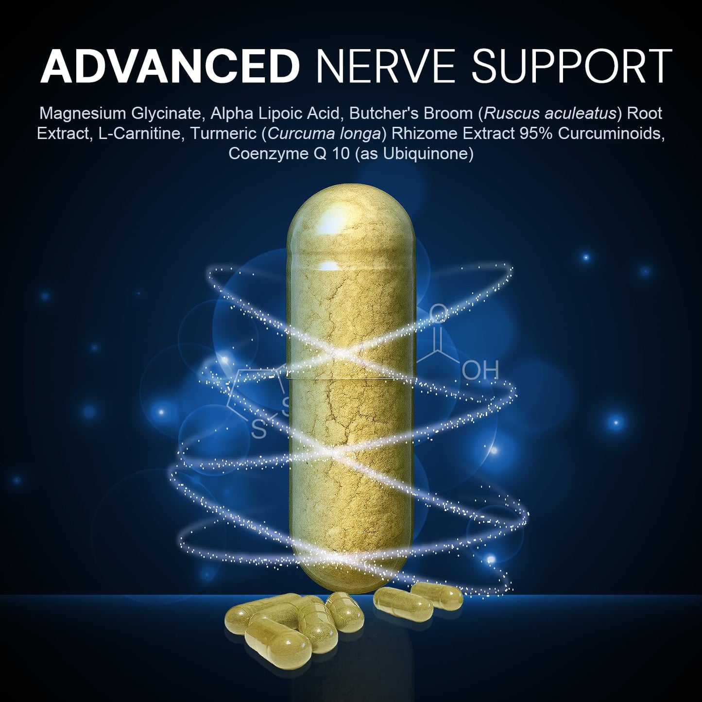 Active Bounty Nerve Recovery Pro Nerve Support Supplement with Alpha Lipoic Acid, Turmeric & Acetyl-L-Carnitine, 30 Capsules