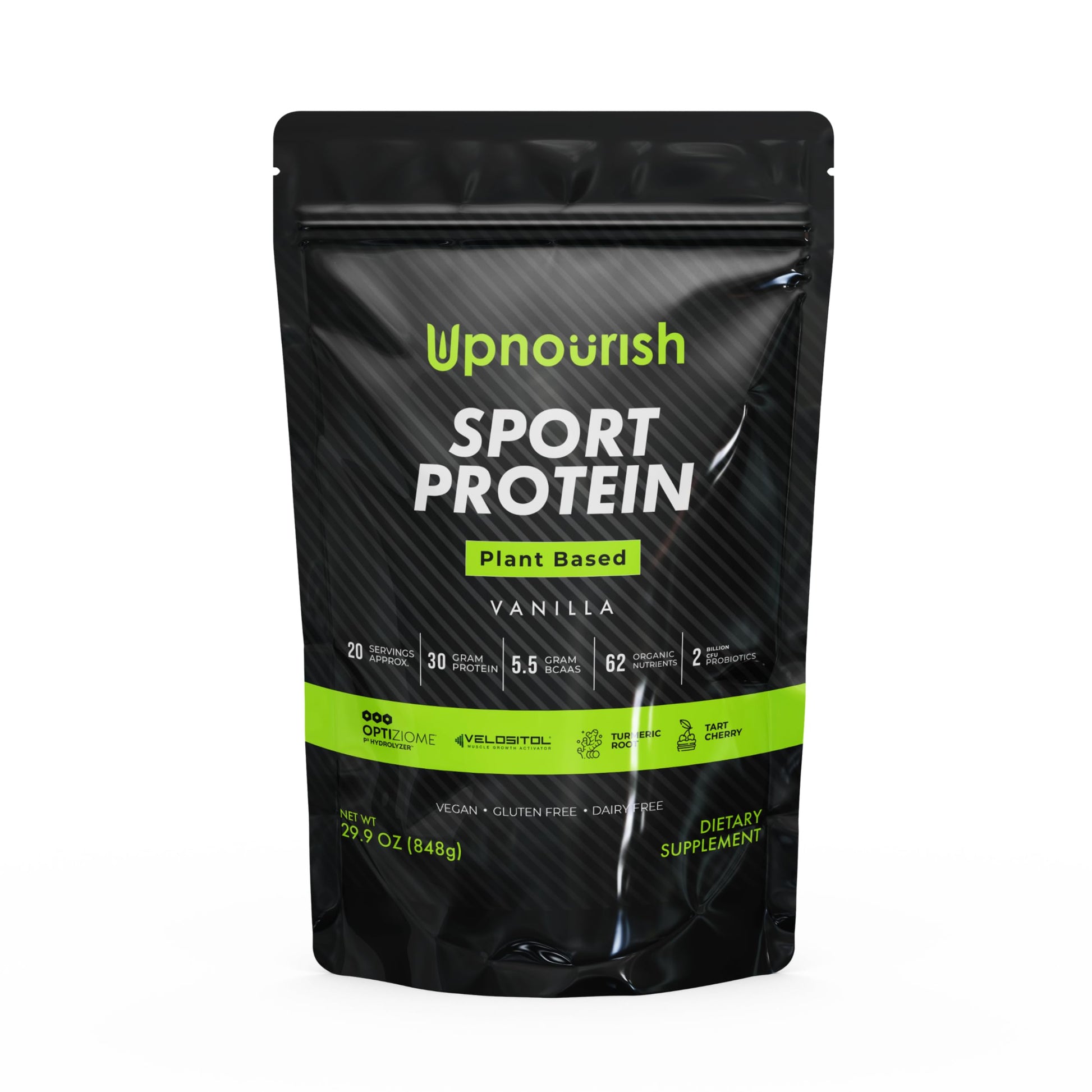 UpNourish Vegan Sport Protein Powder Vanilla - 20 Servings