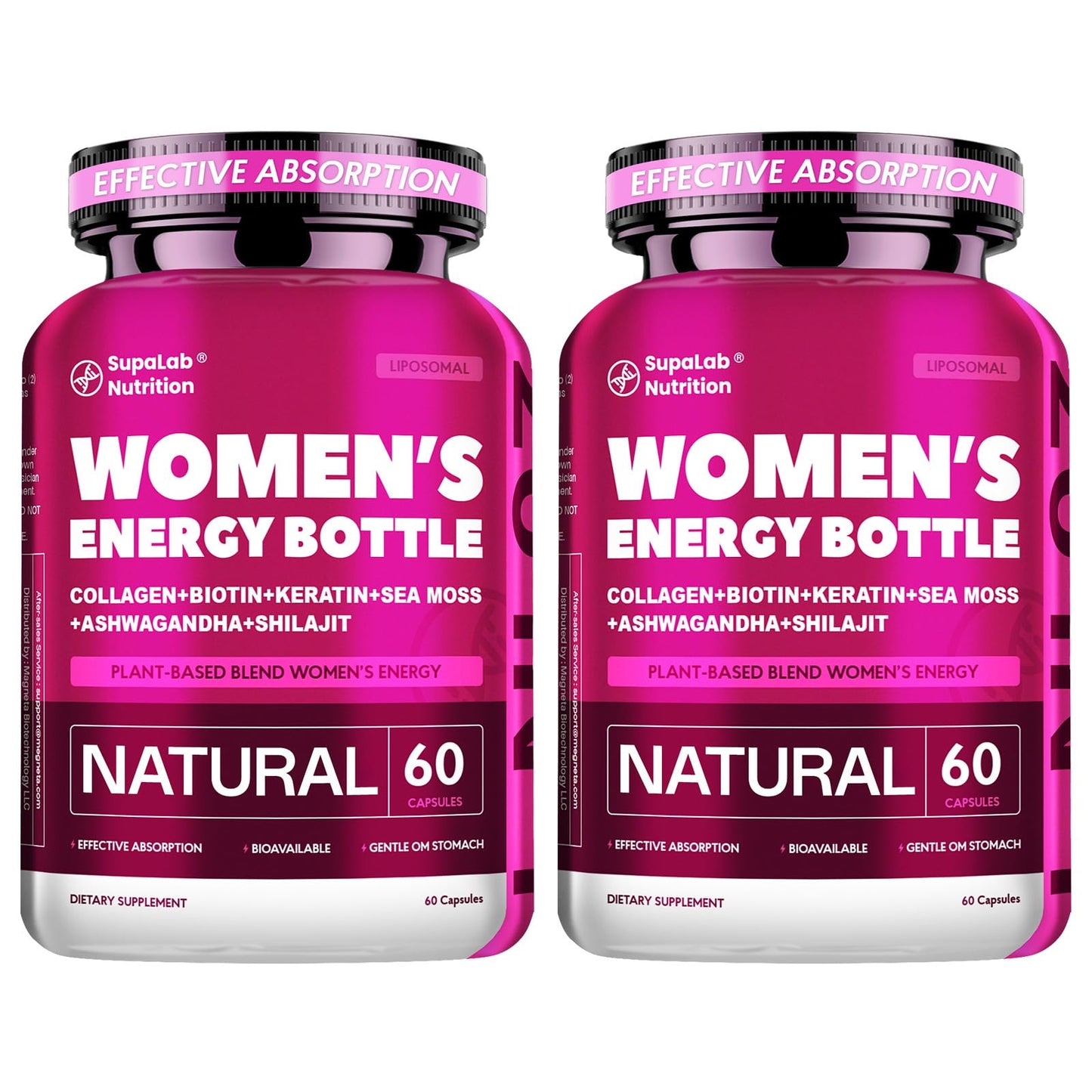 MEGNETA Women's Powerful Energy & Beauty Support Capsule, 120 Capsules