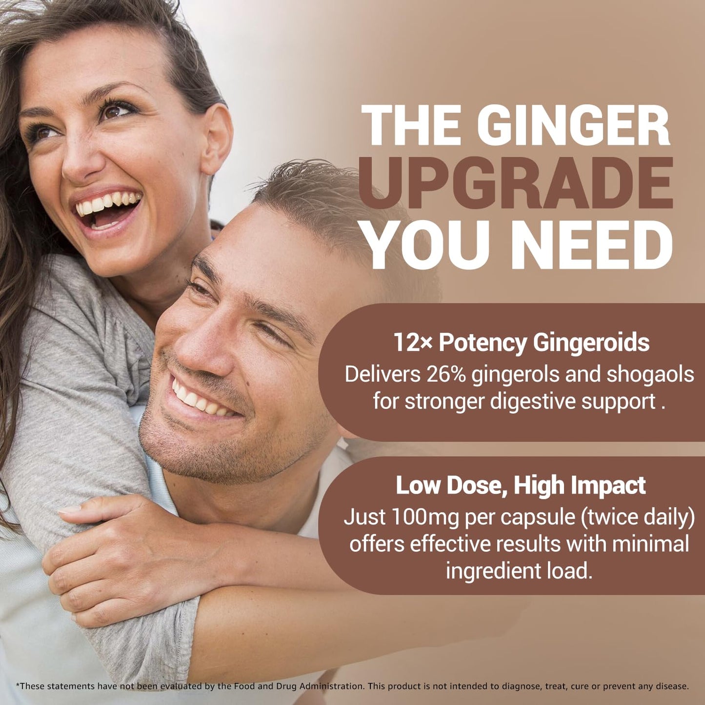 PALS Pure Ginger Root Capsules, 60 Count