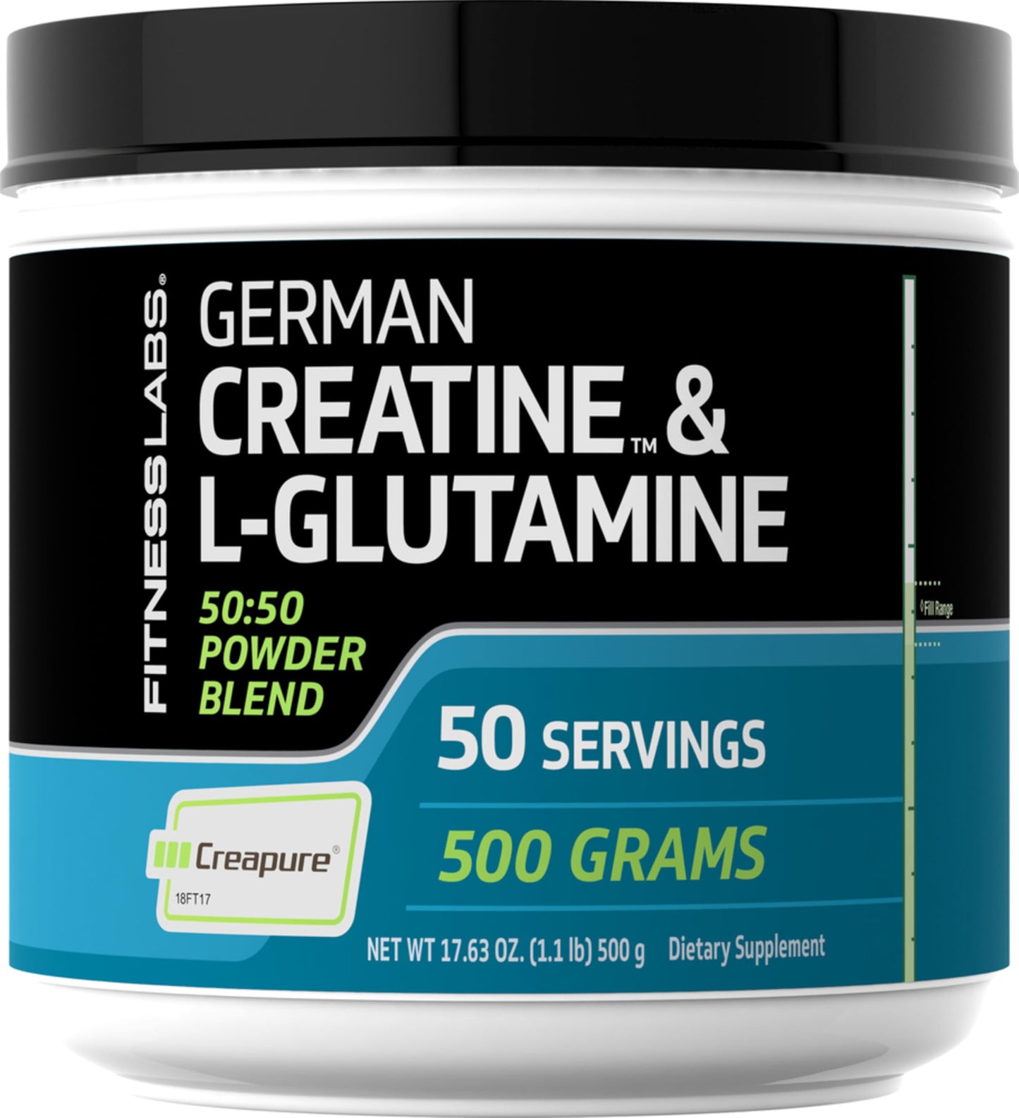 Fitness Labs German Creatine and L-Glutamine Powder, 1.1 Pound