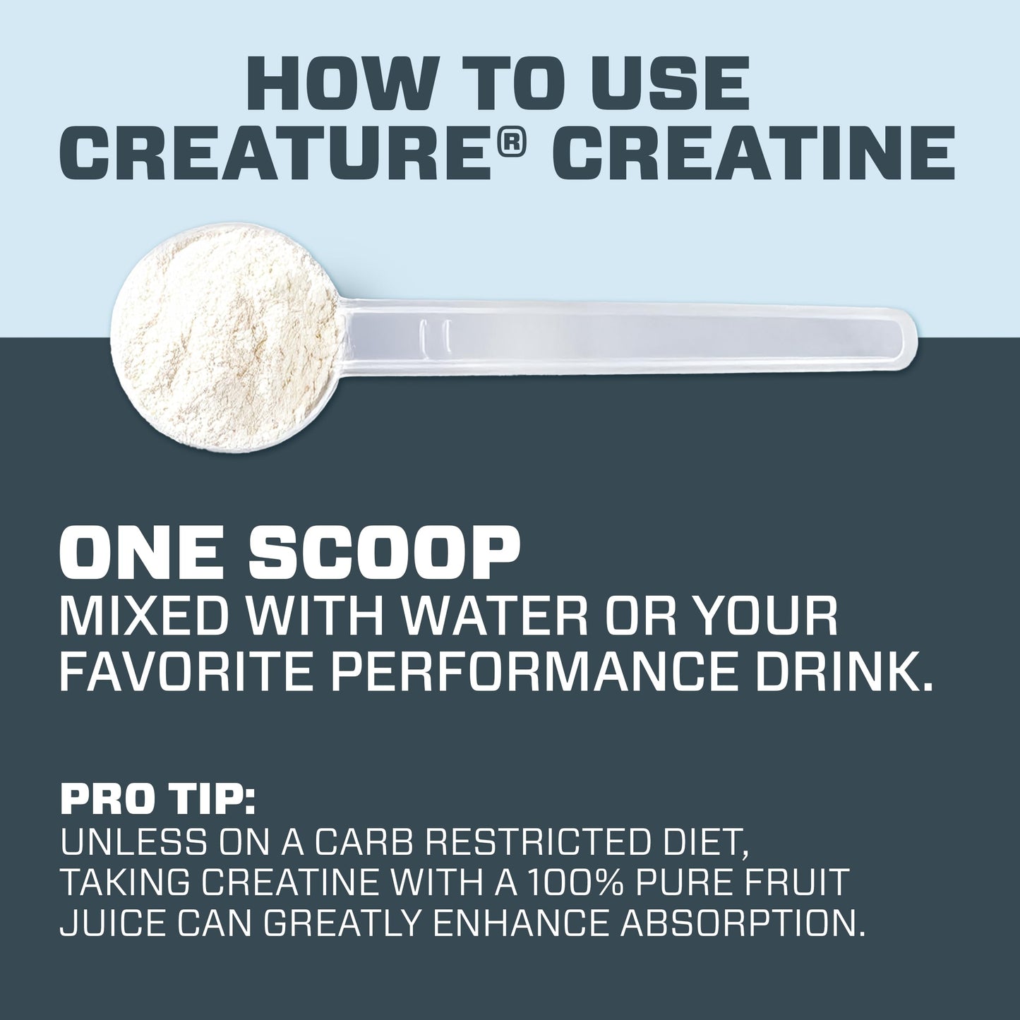 CREATURE Creatine Monohydrate Powder 10.58 oz