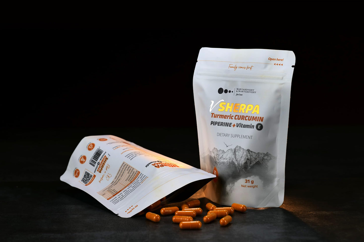 vSherpa Turmeric Curcumin with Piperine & Vitamin E – 95% Curcuminoids for Antioxidant & Mobility Support, Enhanced Absorption, Premium Vegan, Non-GMO, Gluten-Free, GMP-Certified, 60 Capsules