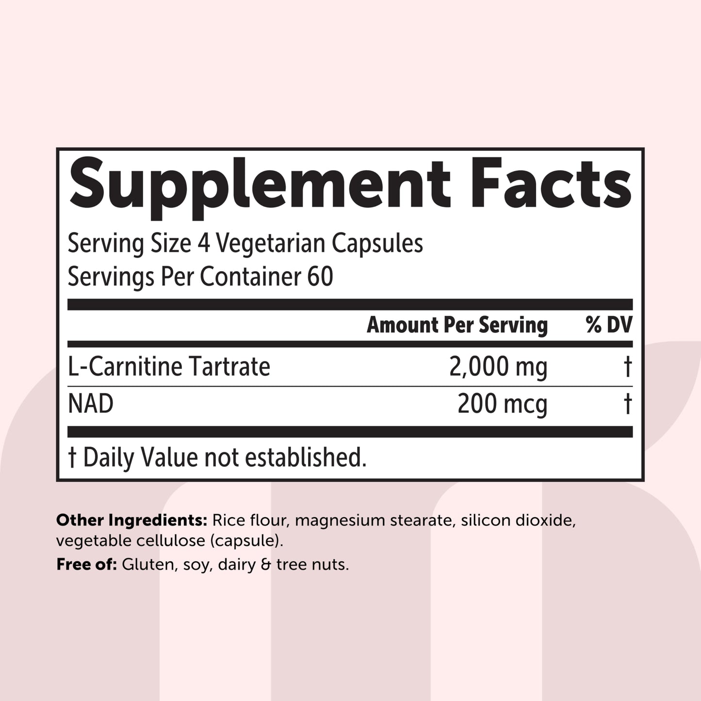 Micro Ingredients L-Carnitine Tartrate 2,000 mg Capsules, 240 Count