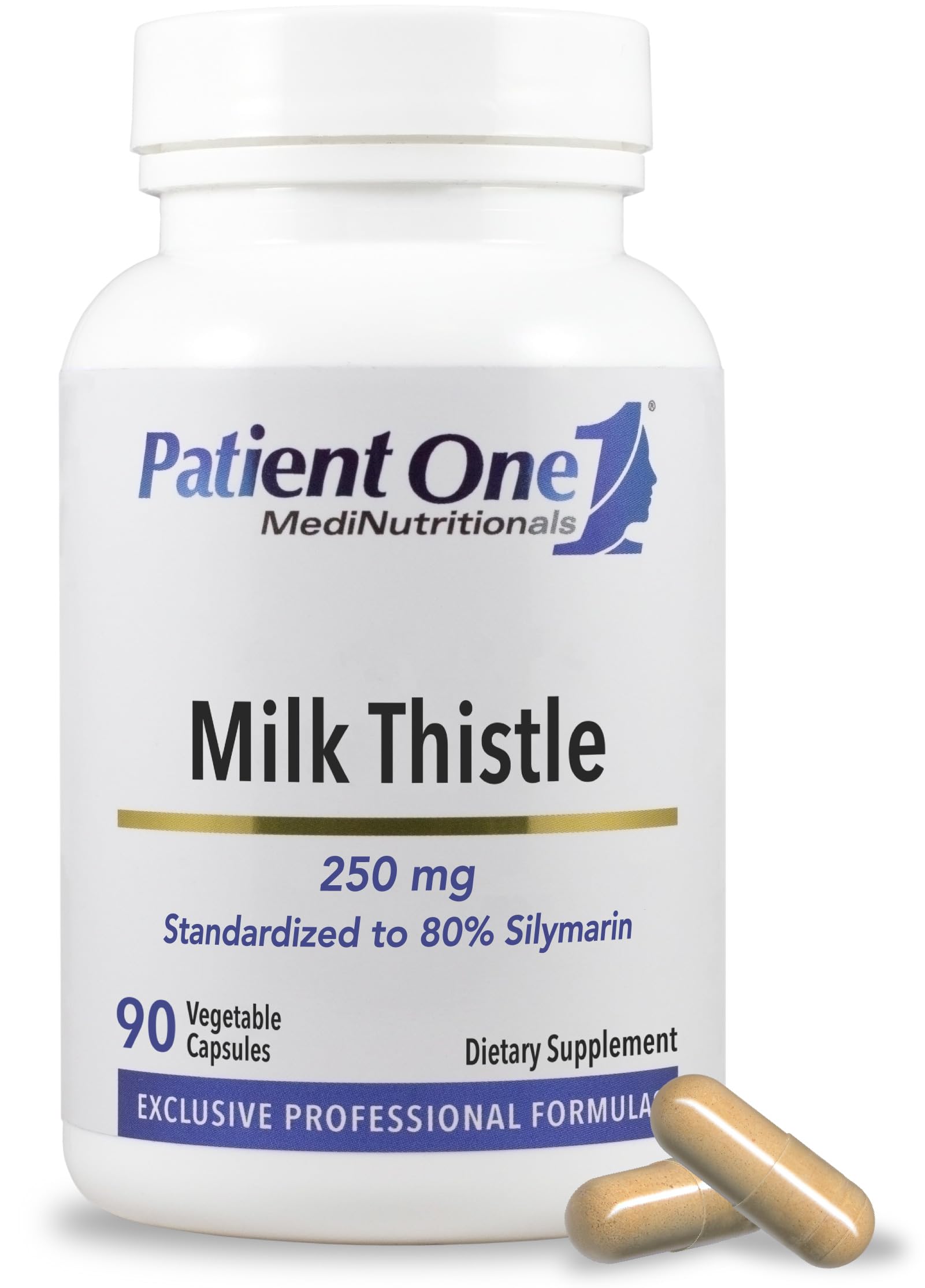 Patient One Milk Thistle Extract 250mg Capsule, 90 Count
