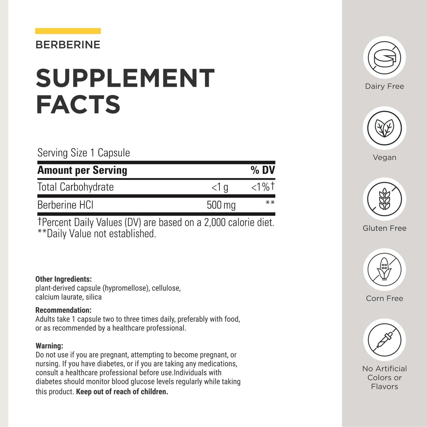 Integrative Therapeutics Berberine Capsule 120 Capsules
