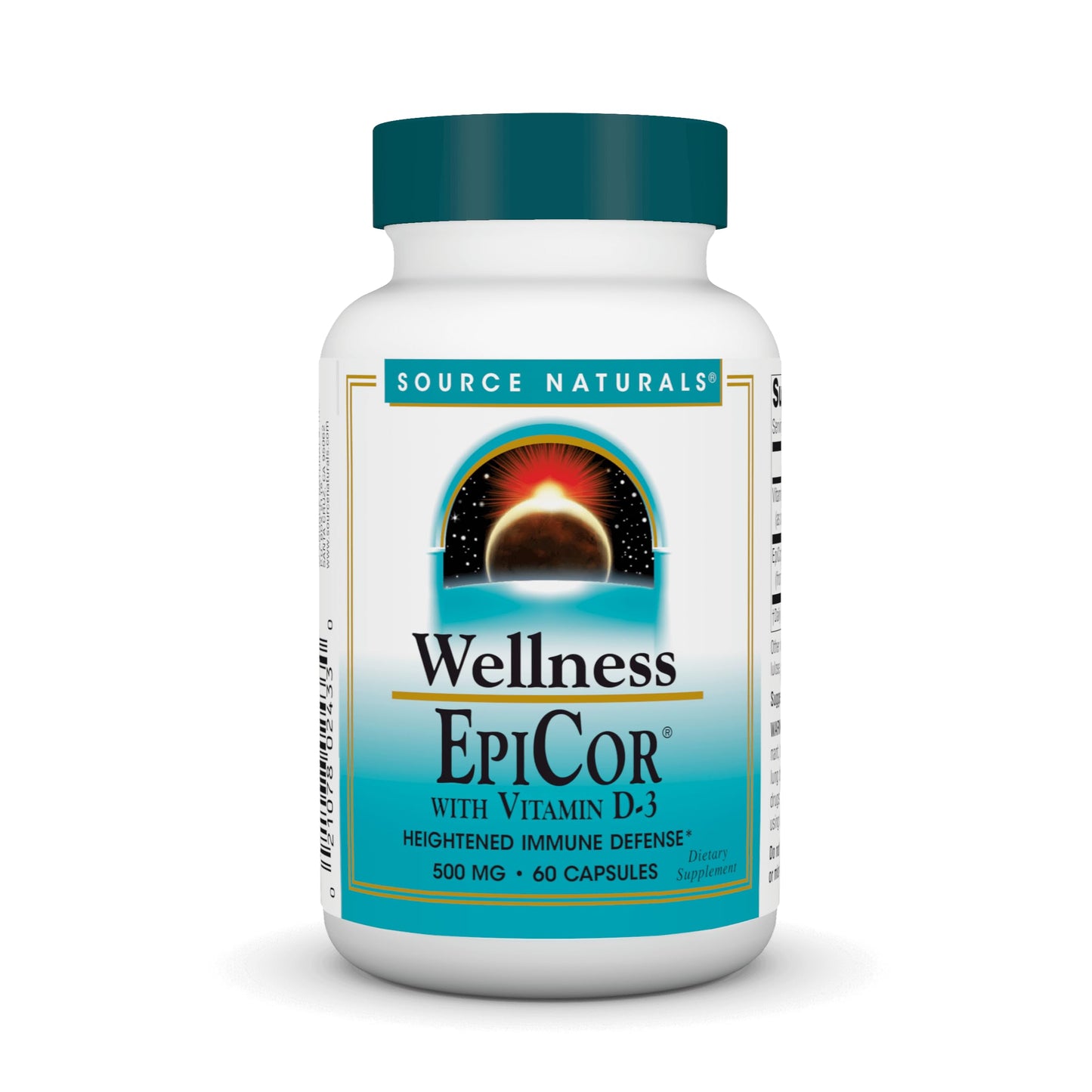 Source Naturals Wellness EpiCor with Vitamin D-3, 60 Capsules