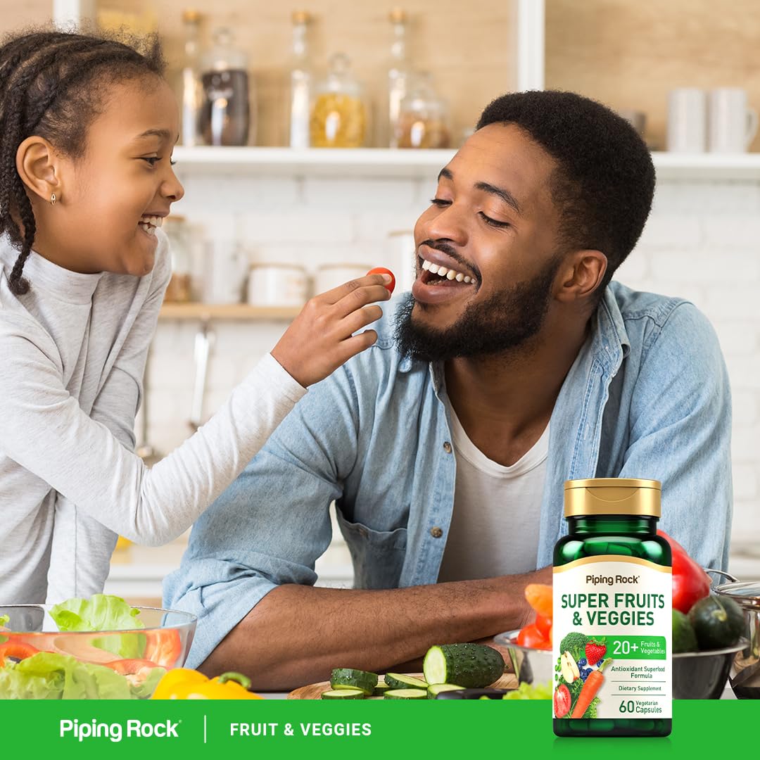 Piping Rock Fruits and Veggies Supplement Capsules 60 Count