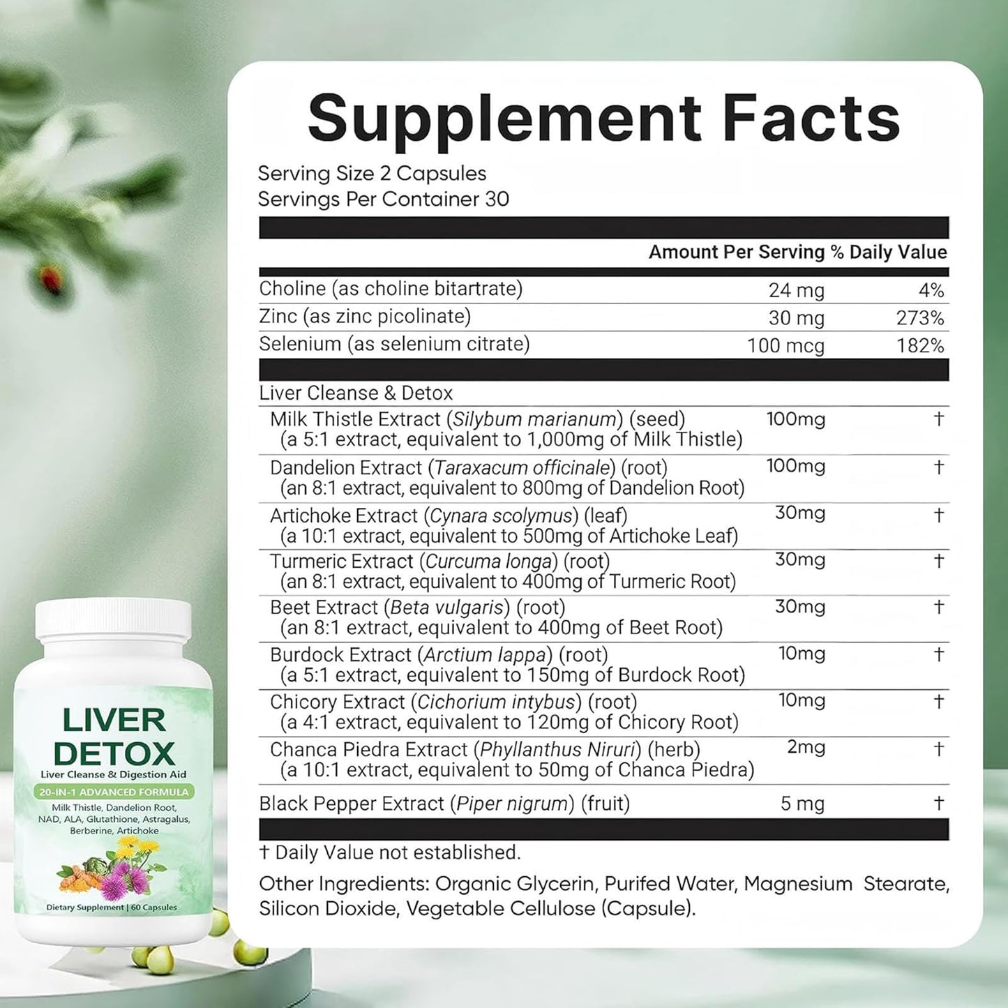 SCEZROB Nutrapure Liver Detox Capsules 60 Count