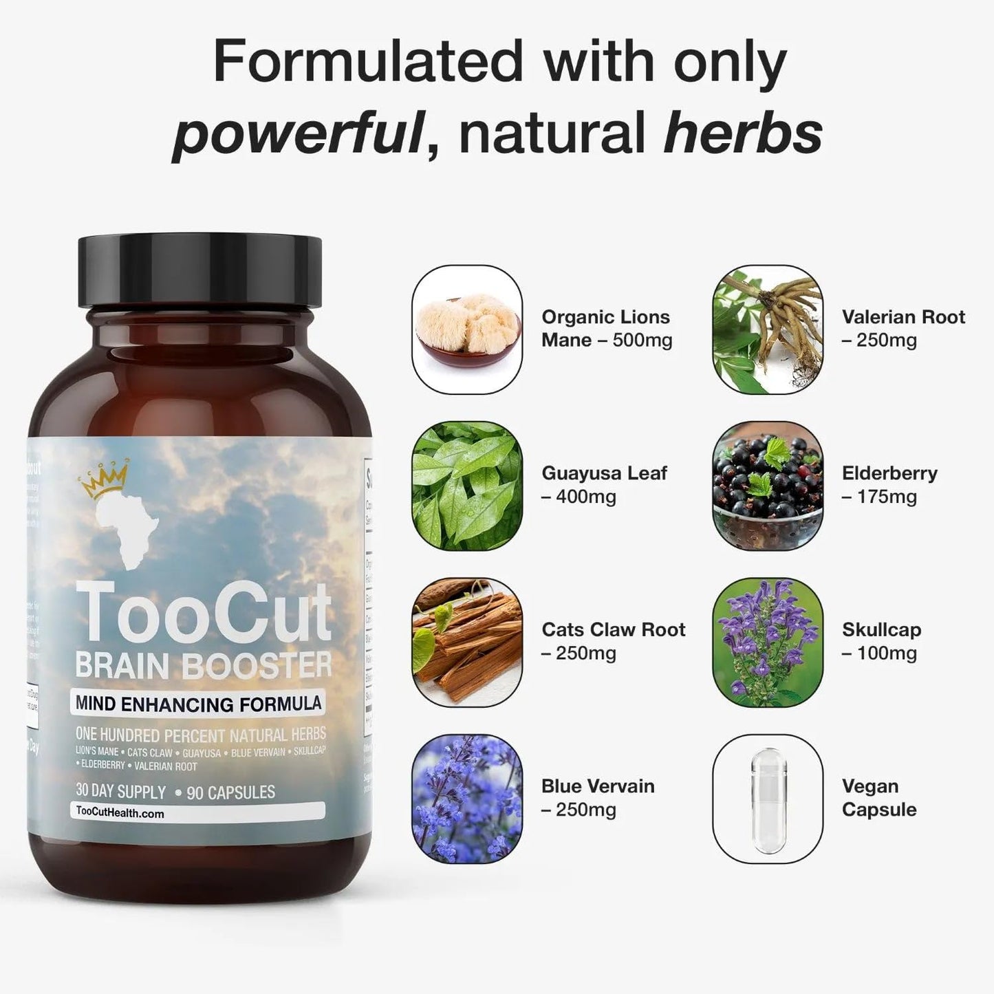 TooCut Brain Booster Capsule 90 Count
