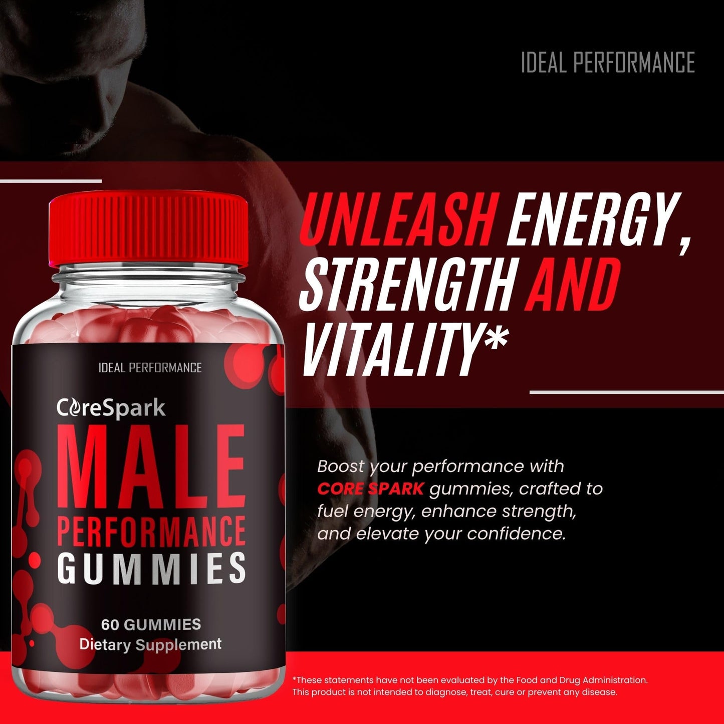 IDEAL PERFORMANCE Core Spark Gummies Gummy 60 Count