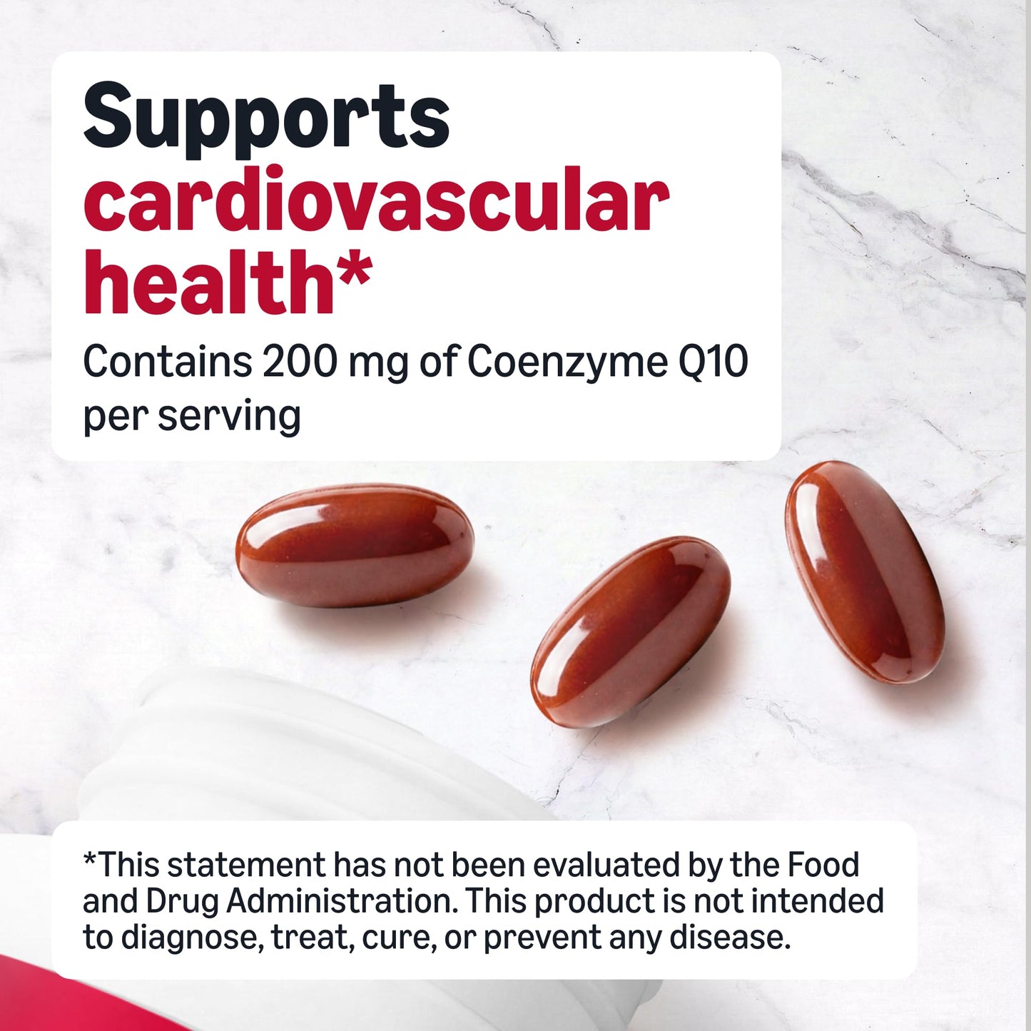 Amazon Basics CoQ10 Softgels, 200 mg, 150 Count